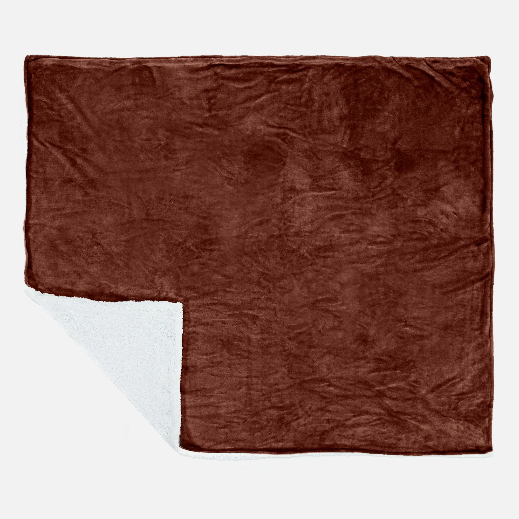 Sherpa-Decke - Sherpa-Fleece Braun - Image 3