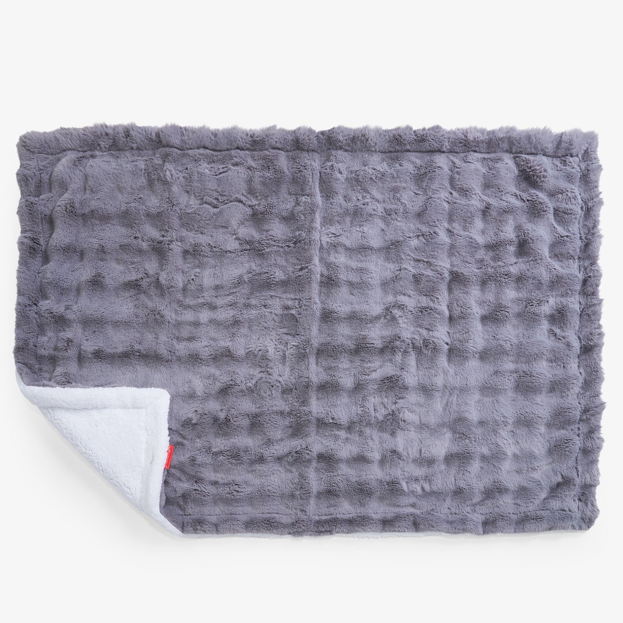 Sherpa-Decke - Bubble Pelz Grau - Image 2
