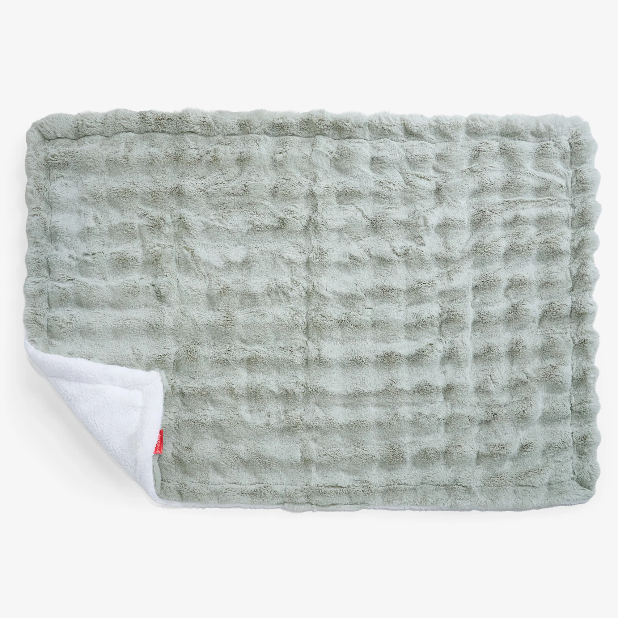 Sherpa-Decke - Bubble Pelz Salbeigrün - Image 2