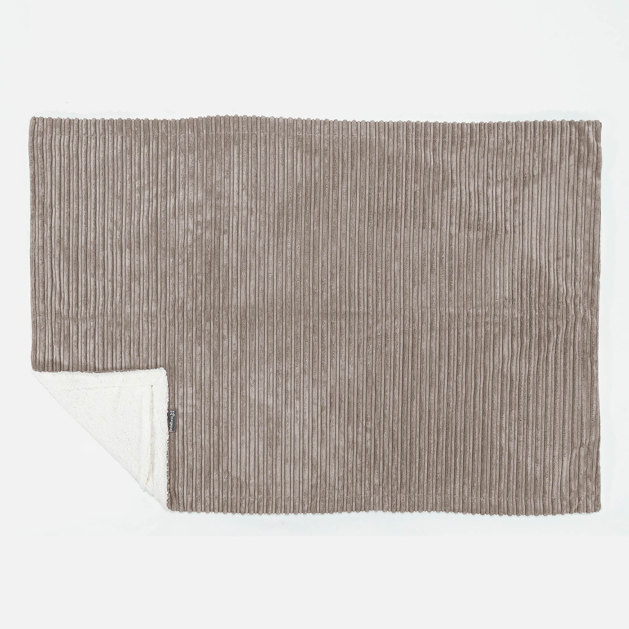 Sherpa-Decke - Cord Beigegrau - Image 3