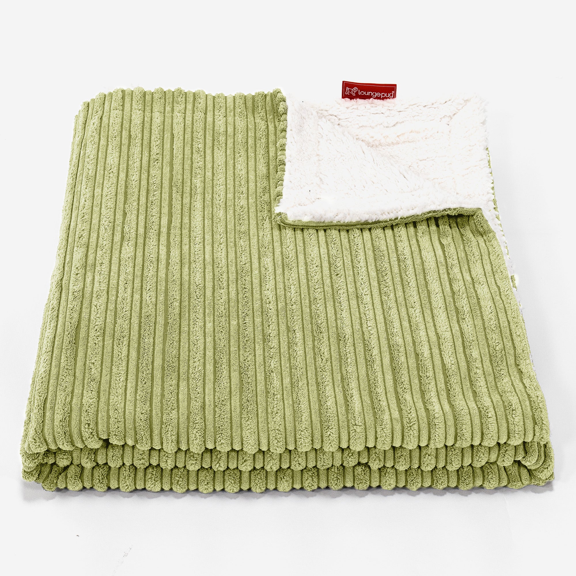 Sherpa-Decke - Cord Hellgrün - Image 2