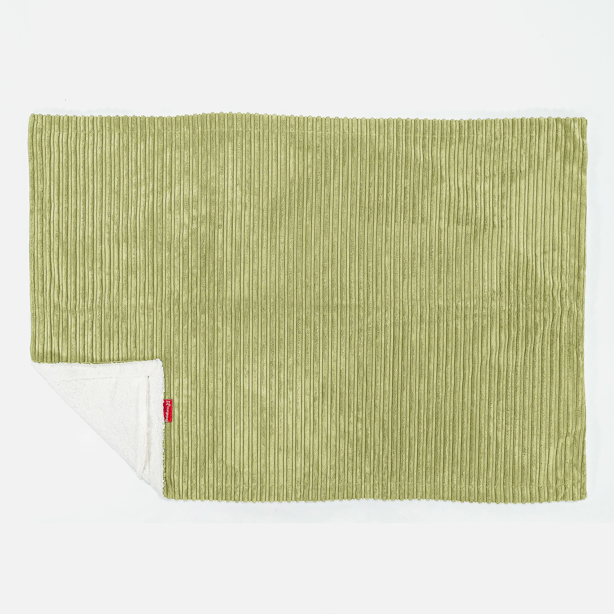 Sherpa-Decke - Cord Hellgrün - Image 3