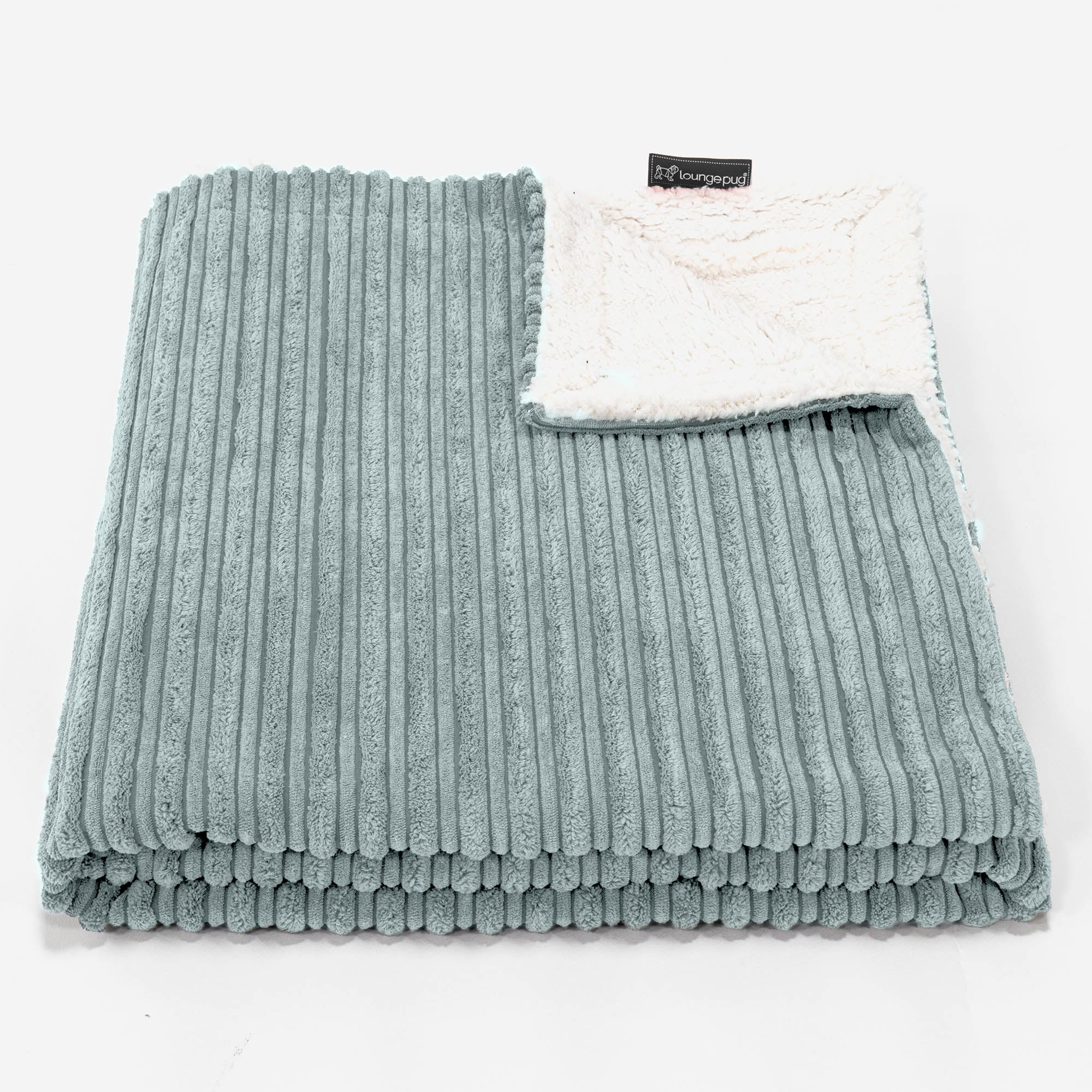 Sherpa-Decke - Cord Mintgrün - Image 2