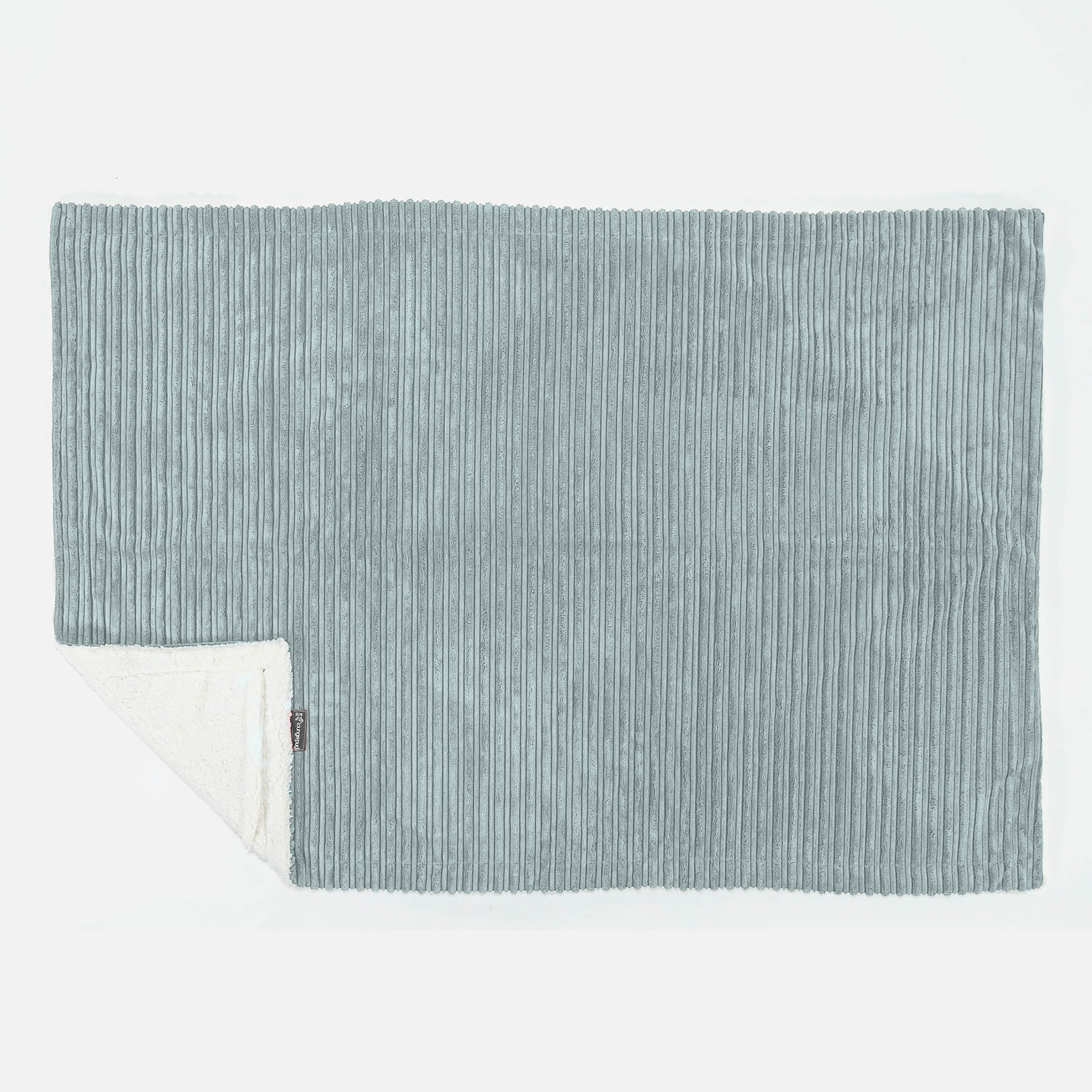 Sherpa-Decke - Cord Mintgrün - Image 3