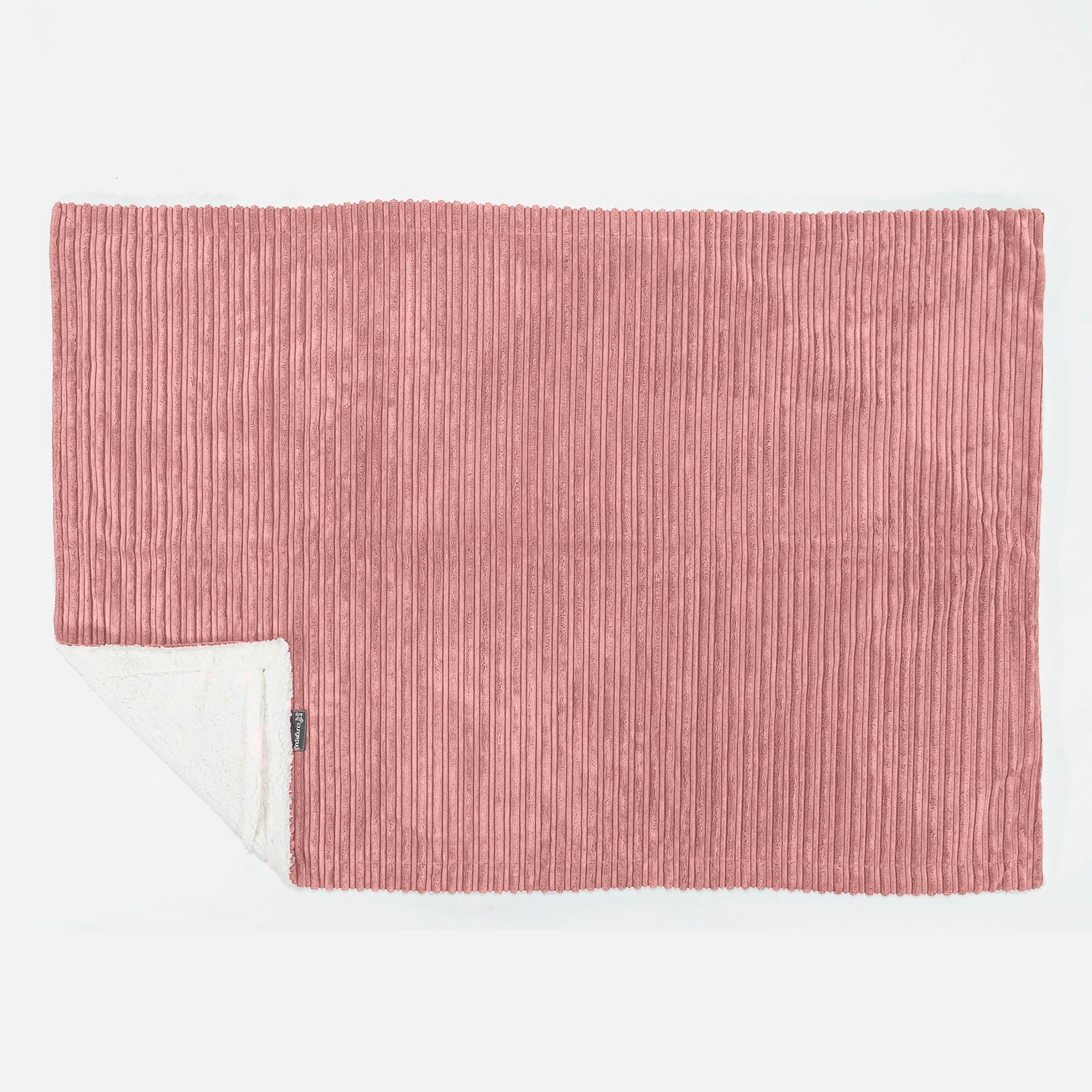 Sherpa-Decke - Cord Pfirsich - Image 3