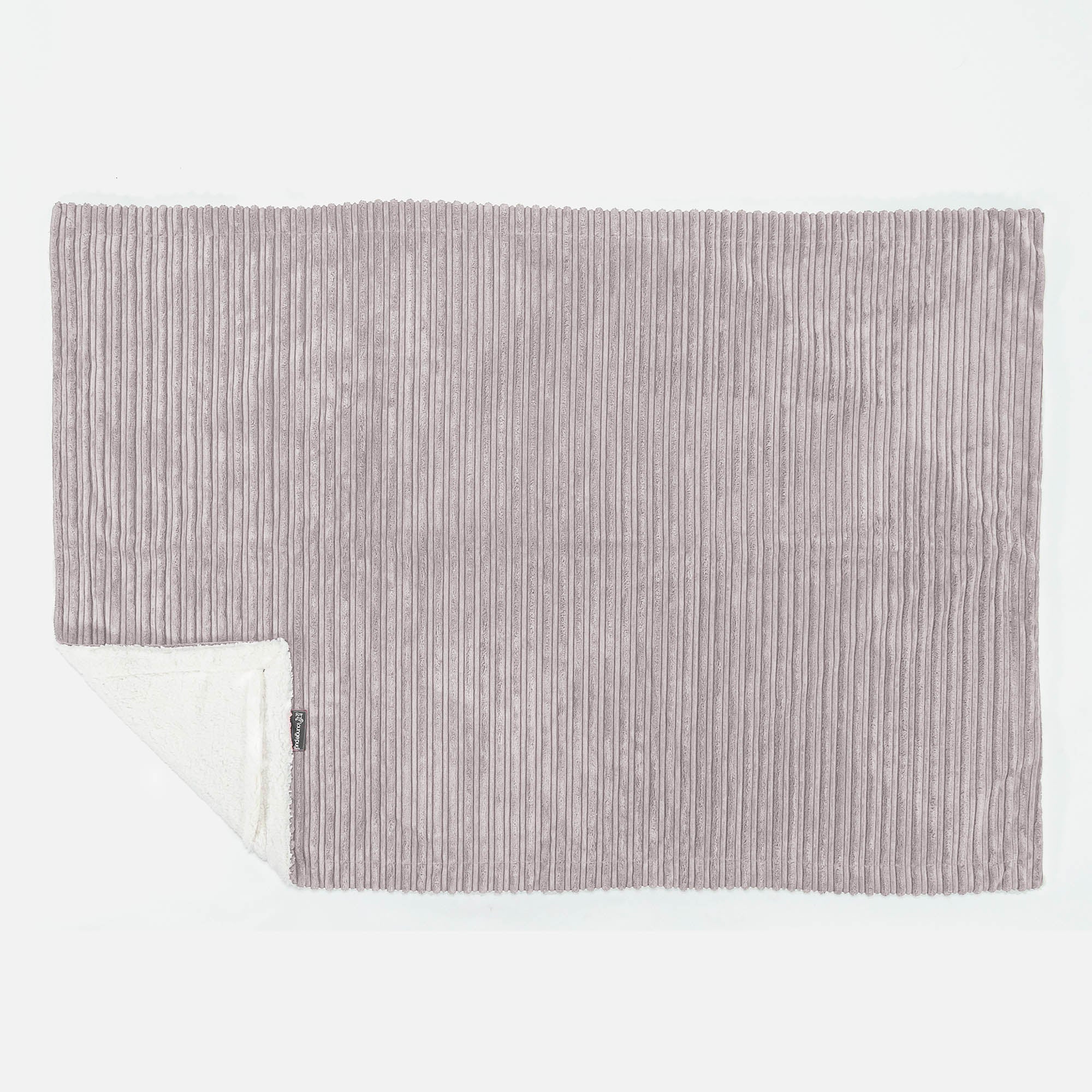 Sherpa-Decke - Cord Silbergrau - Image 3