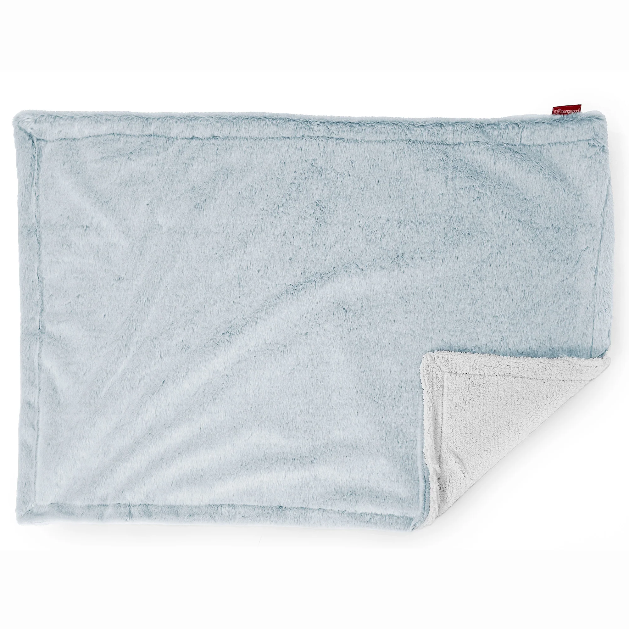 Sherpa-Decke - Kaninchen Kunstfell Pastellblau - Image 3