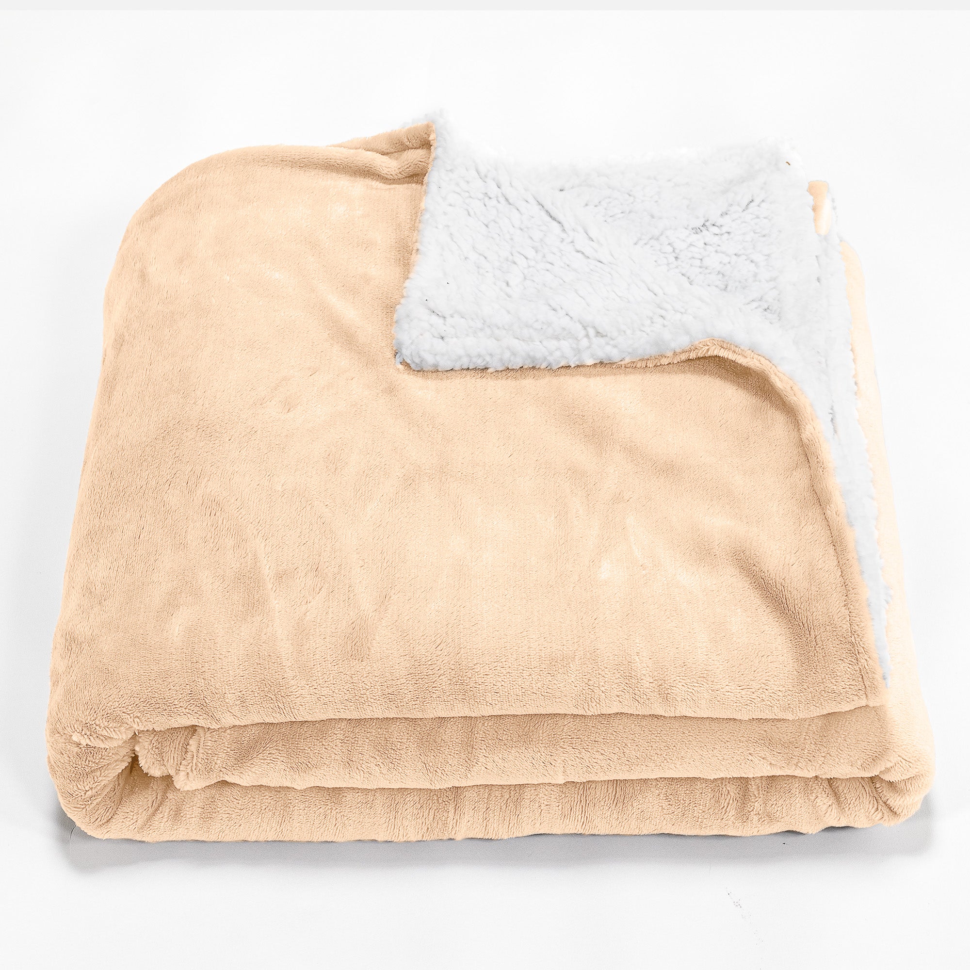 Sherpa-Decke - Sherpa-Fleece Nerzfarben - Image 2