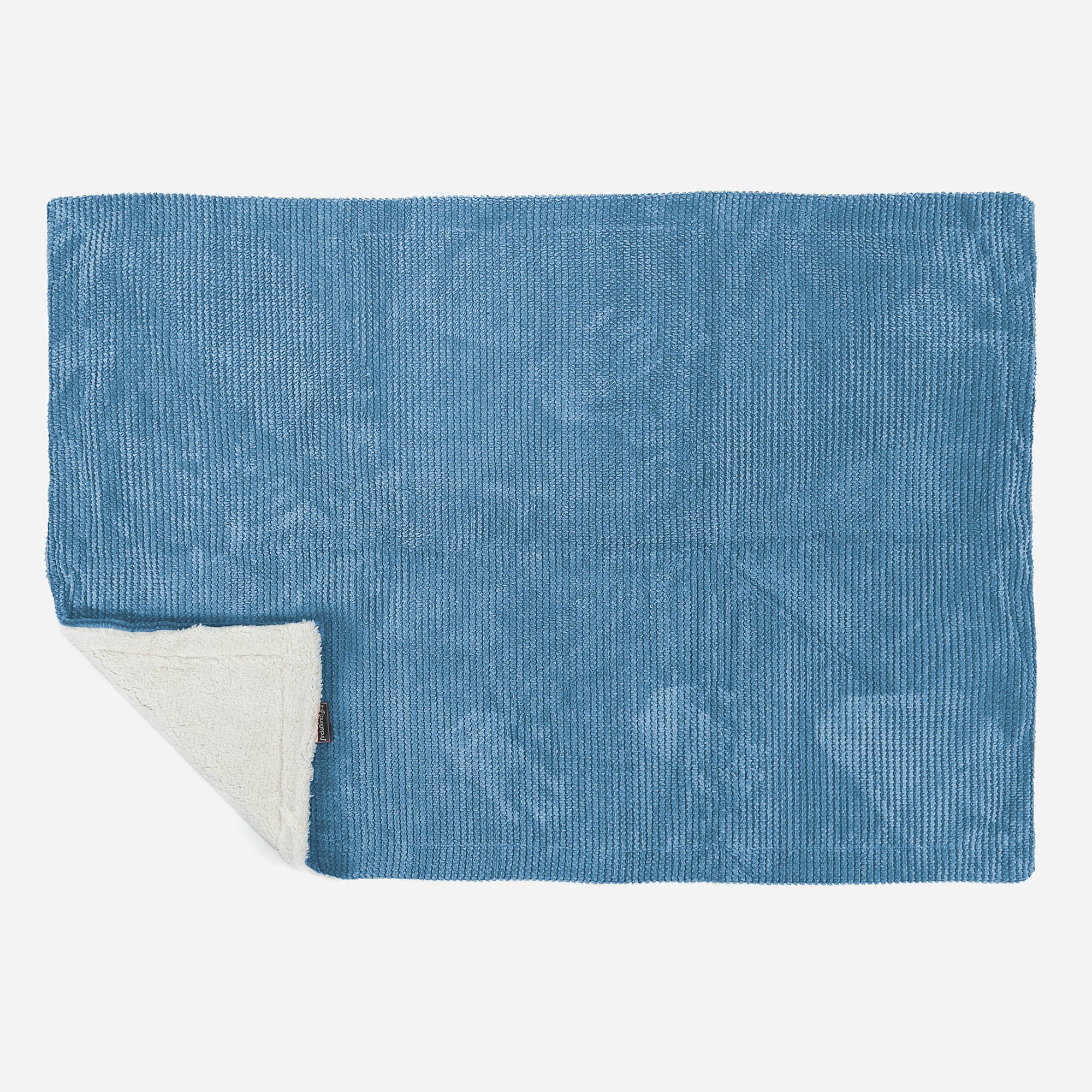 Sherpa-Decke - Pom-Pom Himmelblau - Image 3