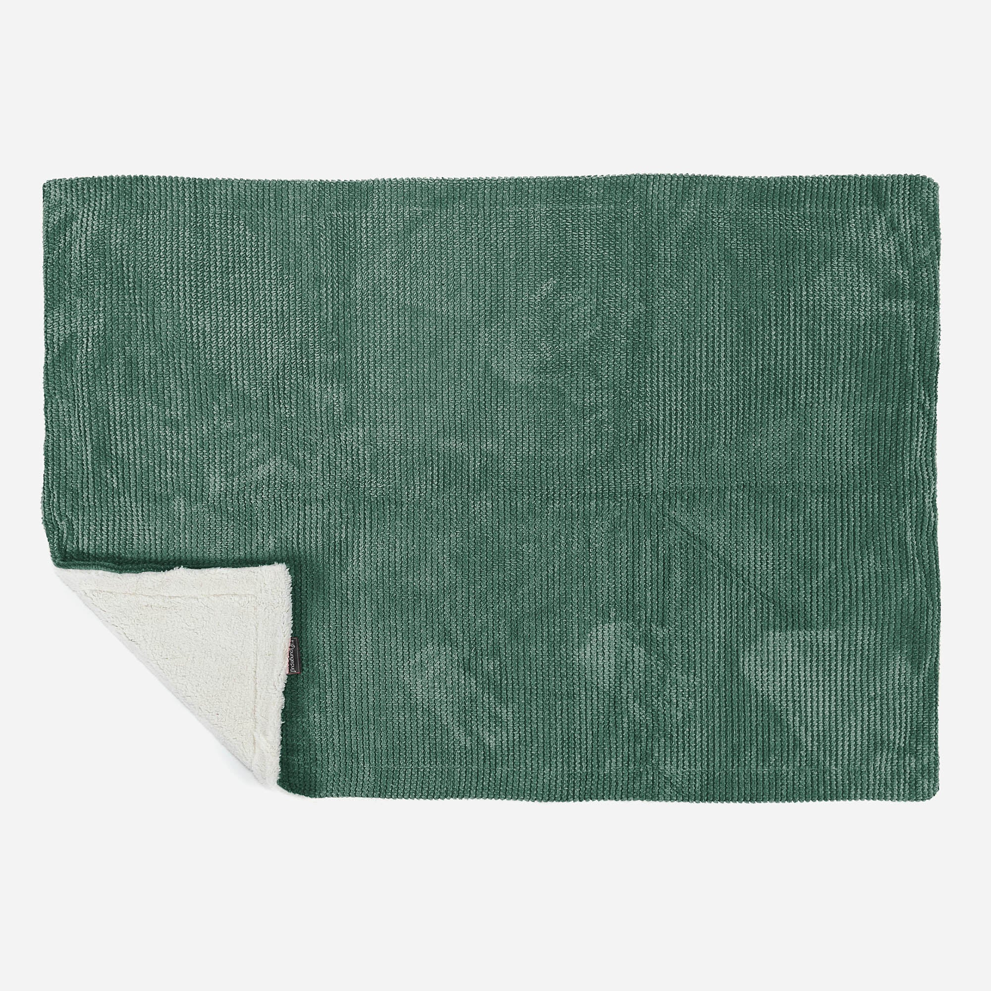 Sherpa-Decke - Pom-Pom Moosgrün - Image 3