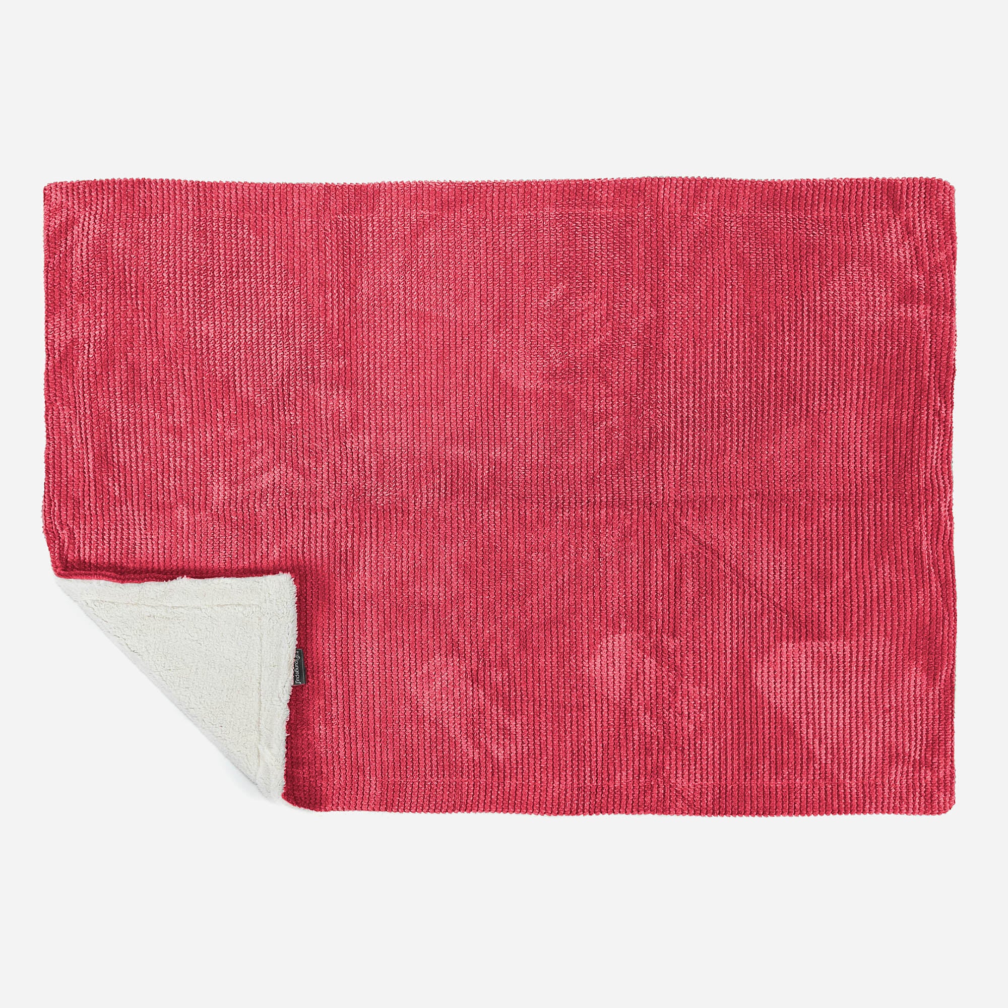 Sherpa-Decke - Pom-Pom Pastellrot - Image 3