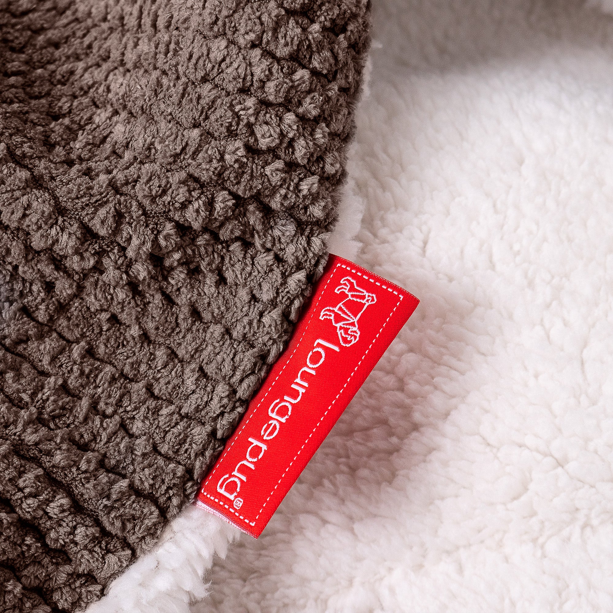 Sherpa-Decke - Pom-Pom Schoko - Image 4