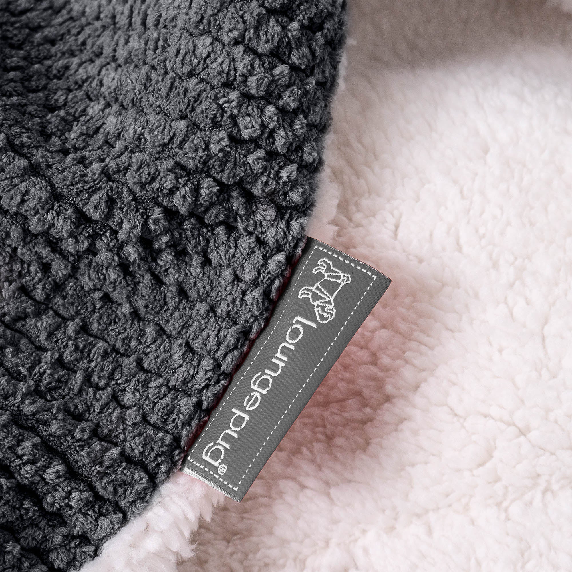 Sherpa-Decke - Pom-Pom Schwarz - Image 4