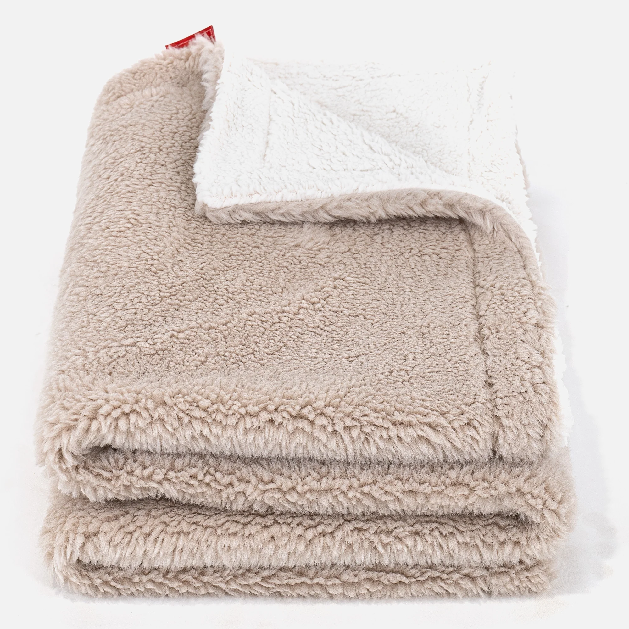 Sherpa-Decke - Teddy Kunstfell Nerzfarben - Image 2