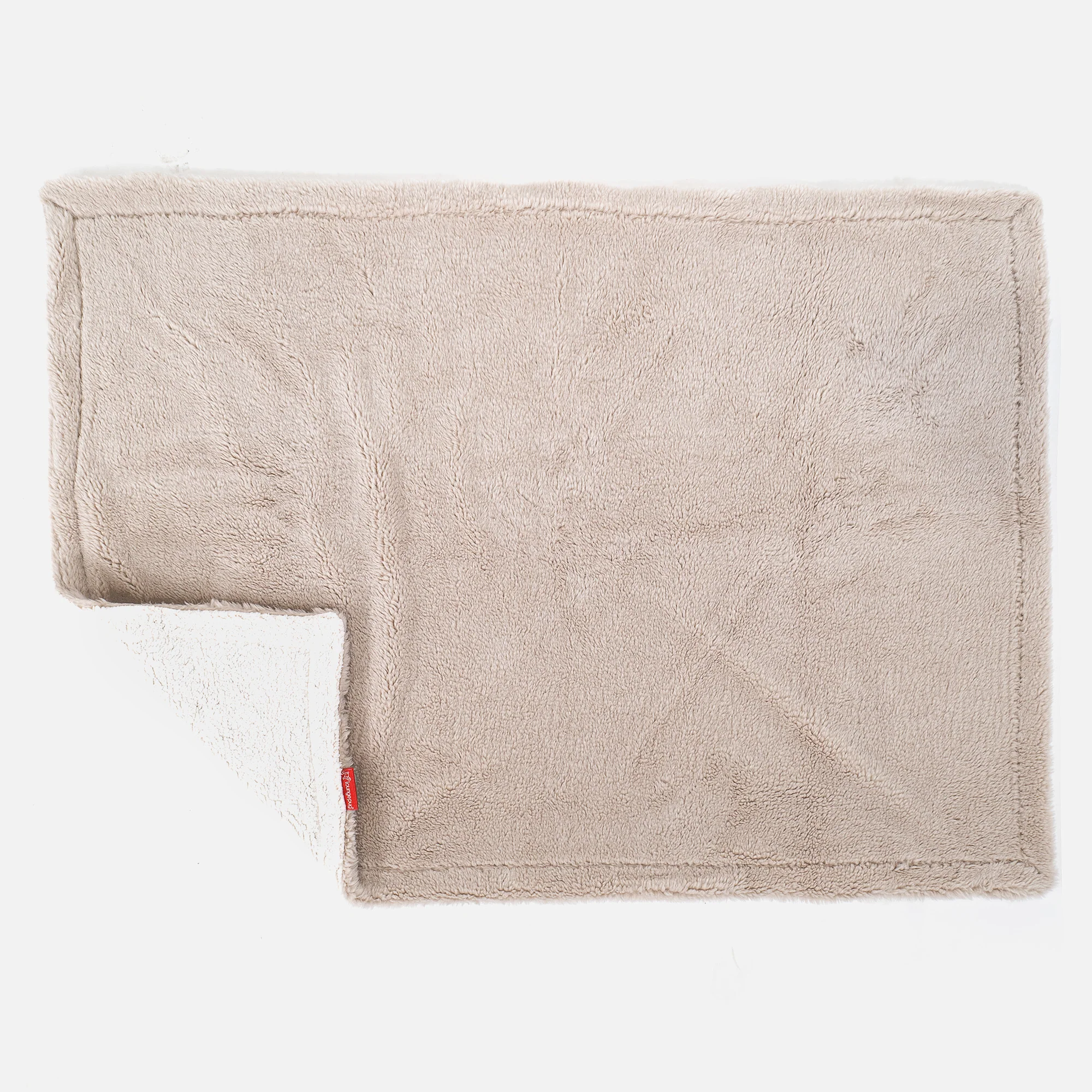 Sherpa-Decke - Teddy Kunstfell Nerzfarben - Image 3