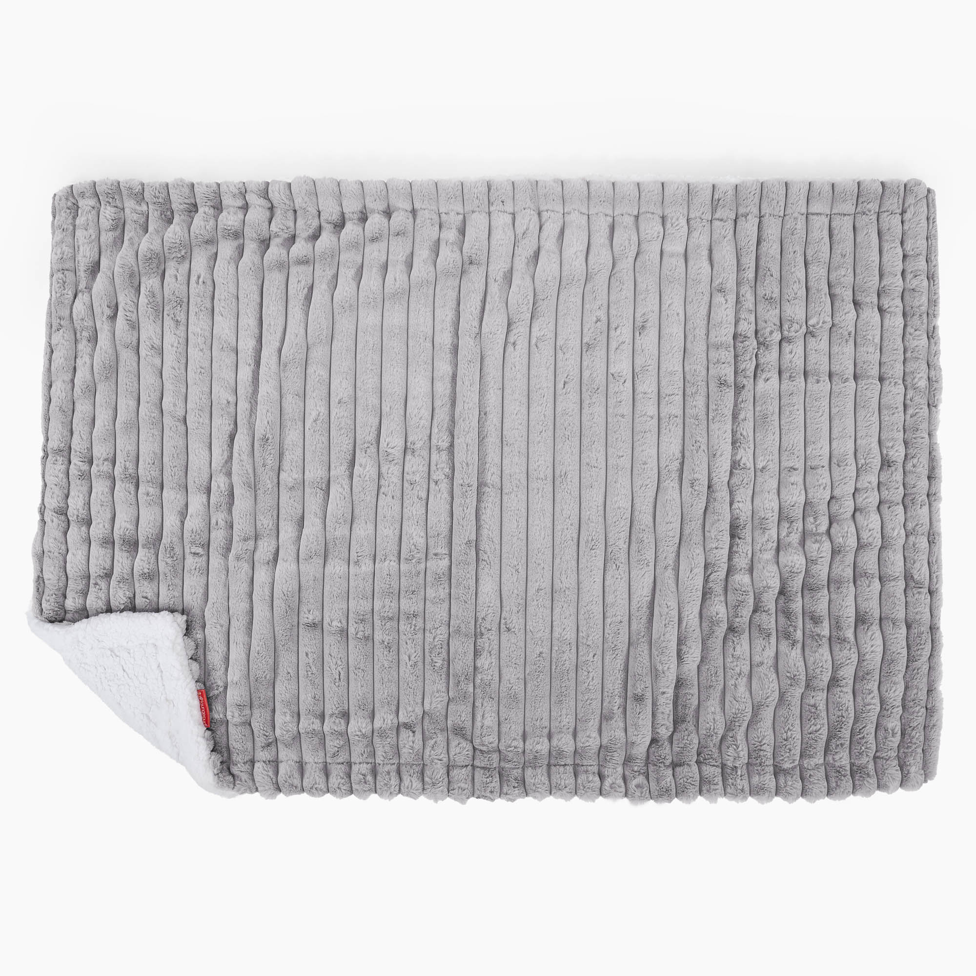 Sherpa-Decke - Ultra Plüsch Cord Grau - Image 3