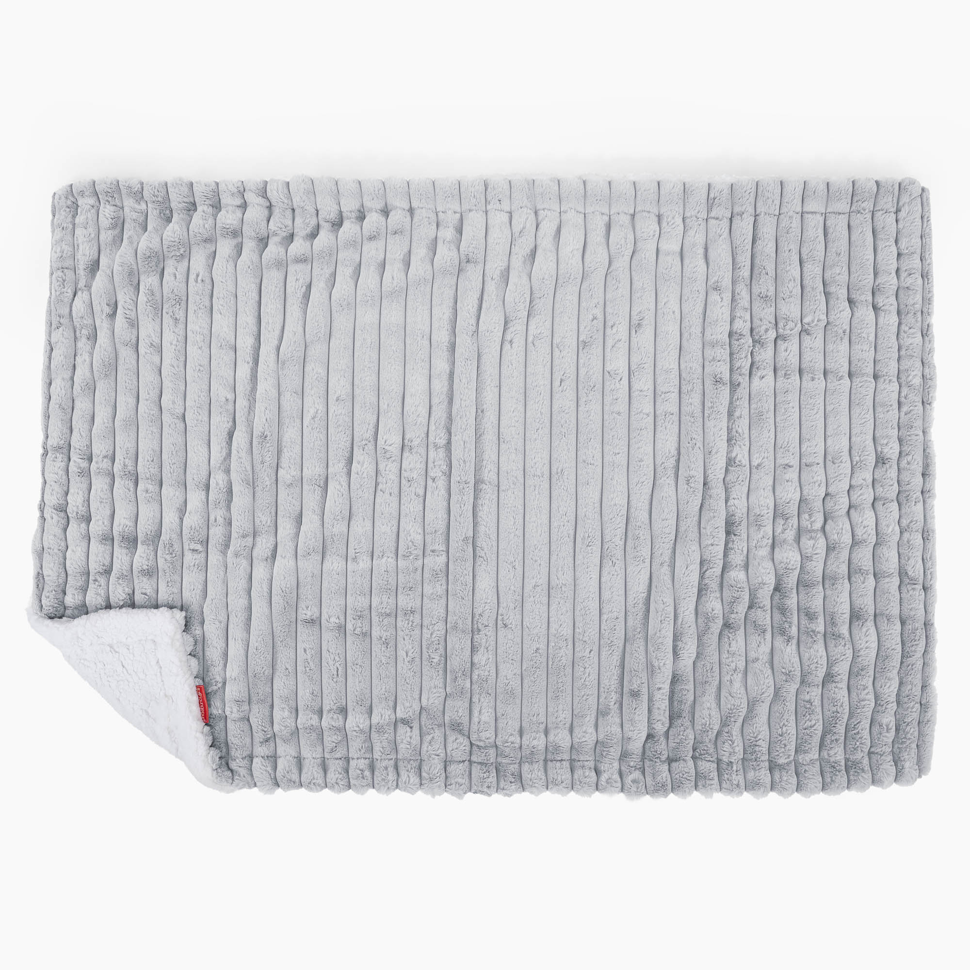Sherpa-Decke - Ultra Plüsch Cord Taubenblau - Image 3