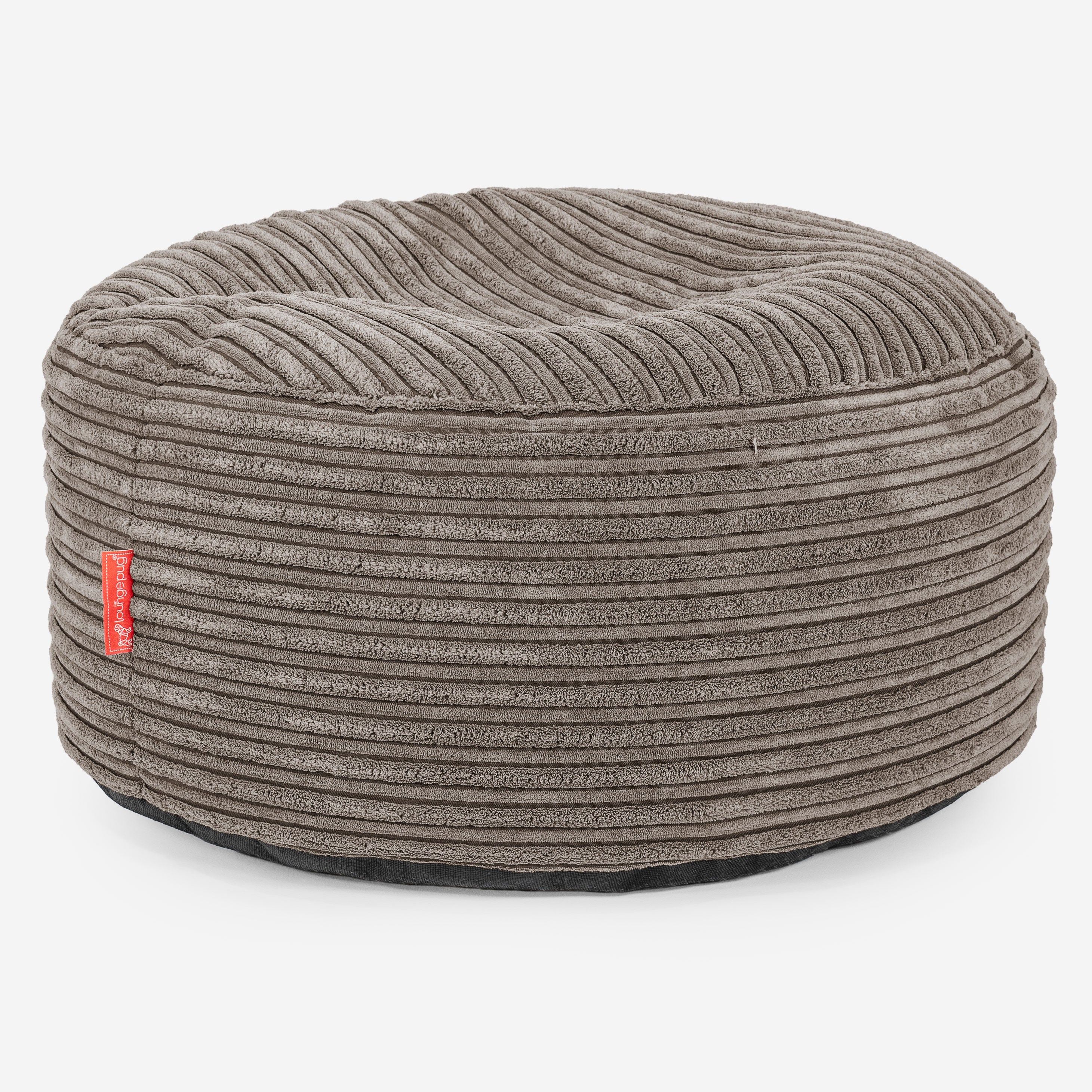 Sitzhocker mit Tablett - Cord Beigegrau - Image 2