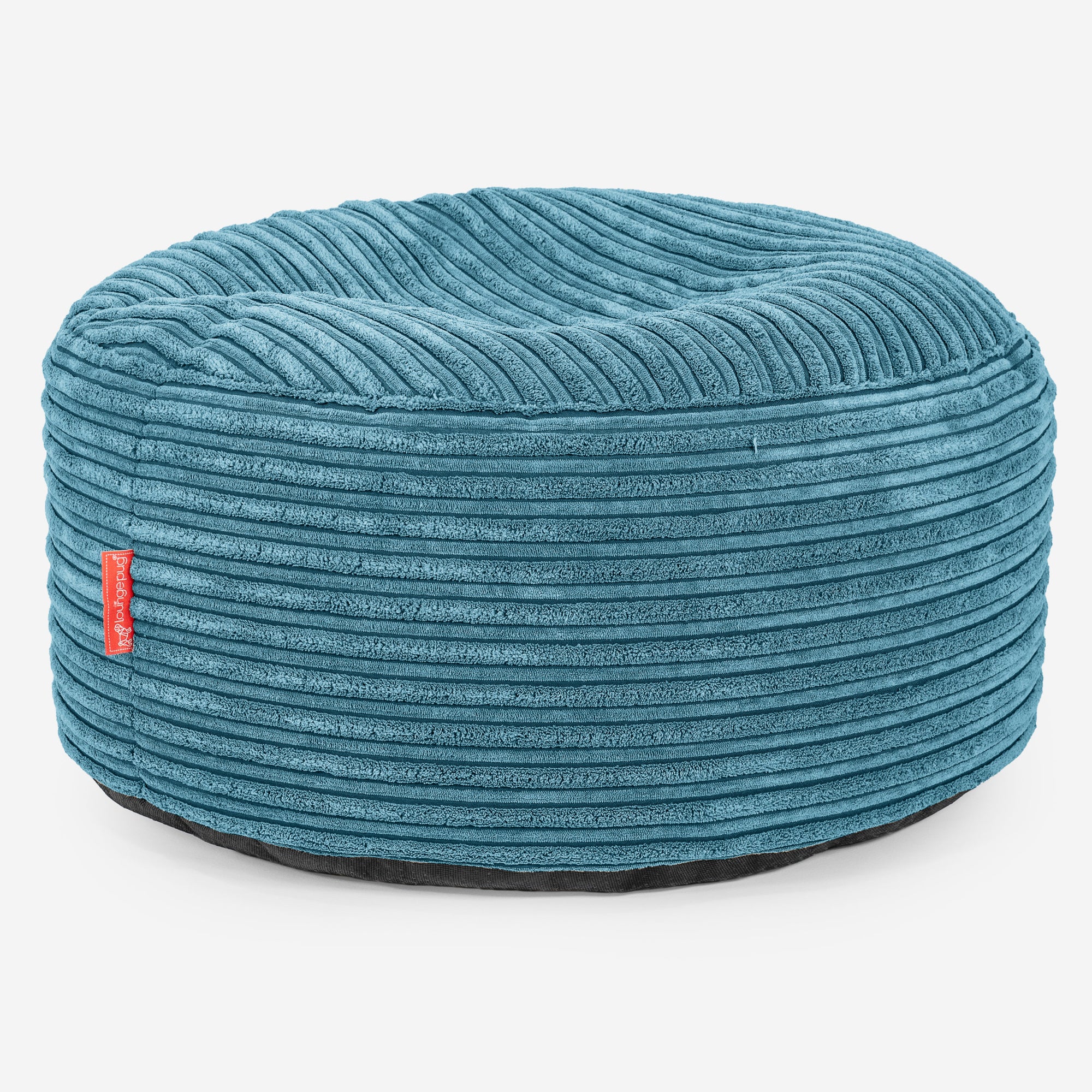 Sitzhocker mit Tablett - Cord Türkis - Image 2