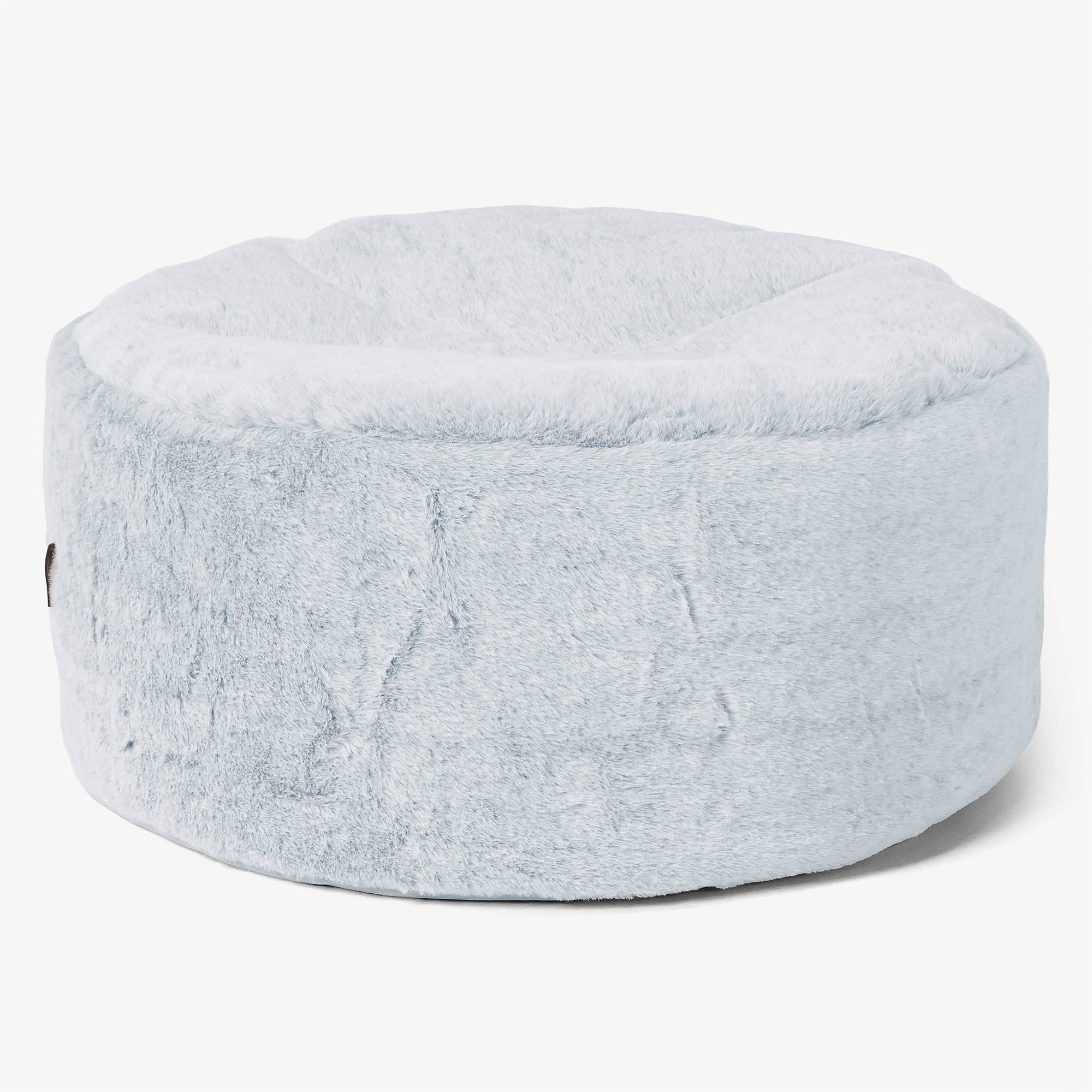 Sitzhocker mit Tablett - Kaninchen Kunstfell Pastellblau - Image 2