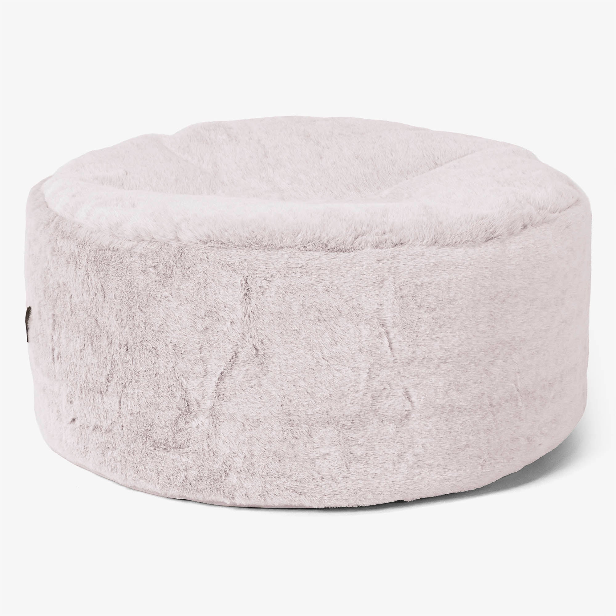 Sitzhocker mit Tablett - Kaninchen Kunstfell Pastellrosa - Image 2