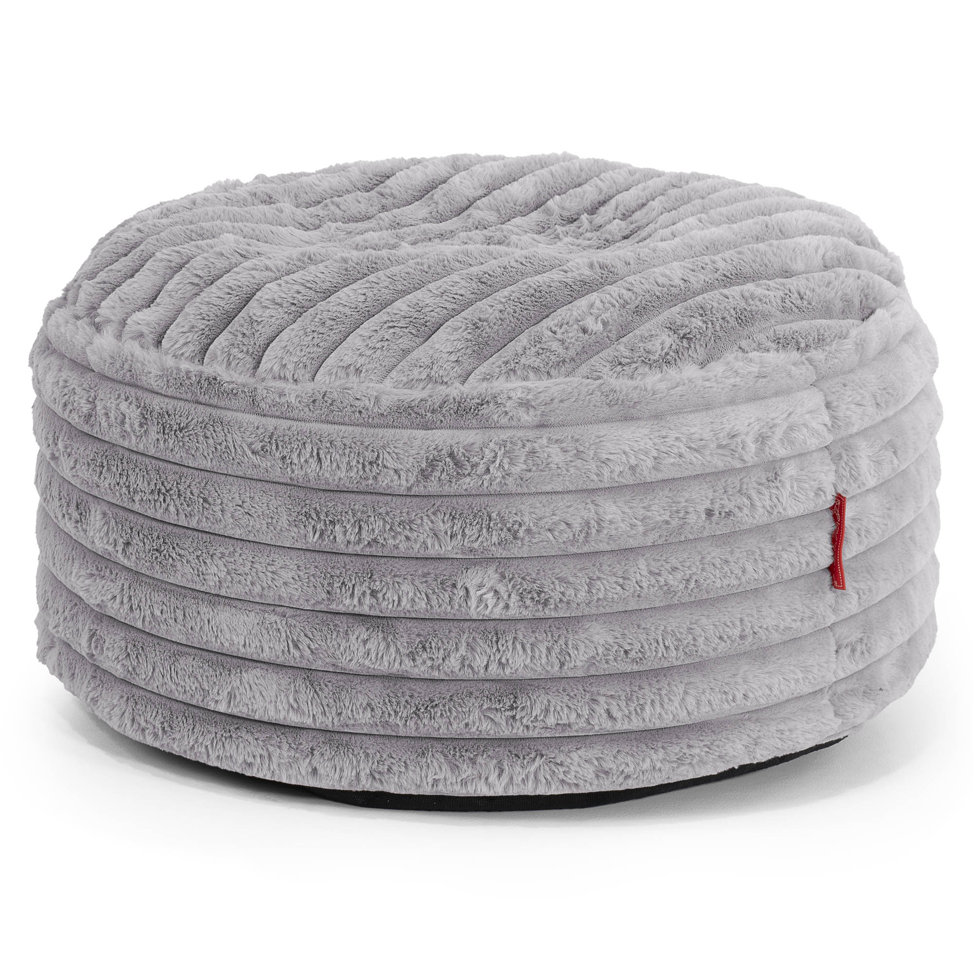 Sitzhocker mit Tablett - Ultra Plüsch Cord Grau - Image 2