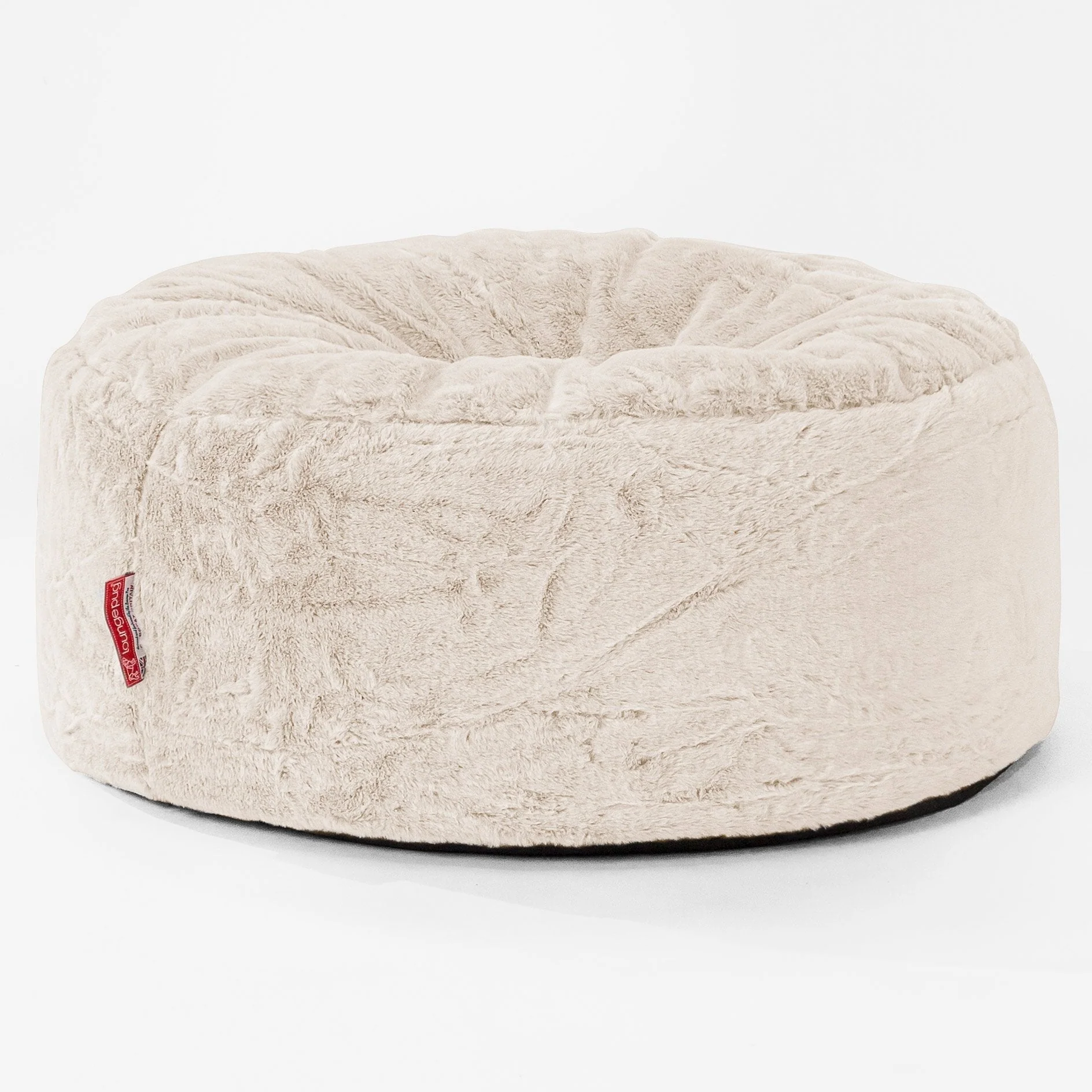 Sitzhocker Pouf Ersatz Bezug - Kaninchen Kunstfell - Image 5