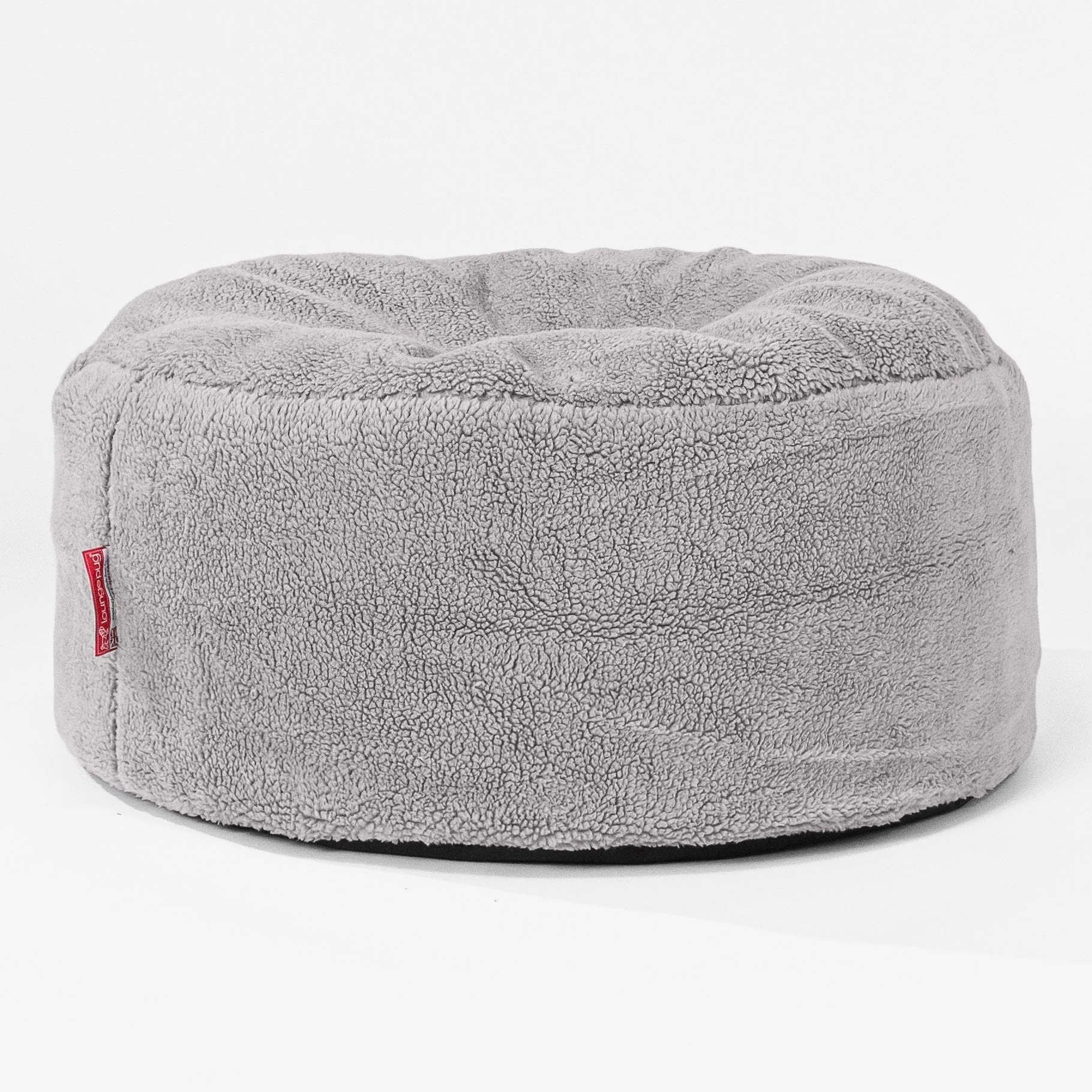 Sitzhocker Pouf Ersatz Bezug - Teddy Kunstfell - Image 3