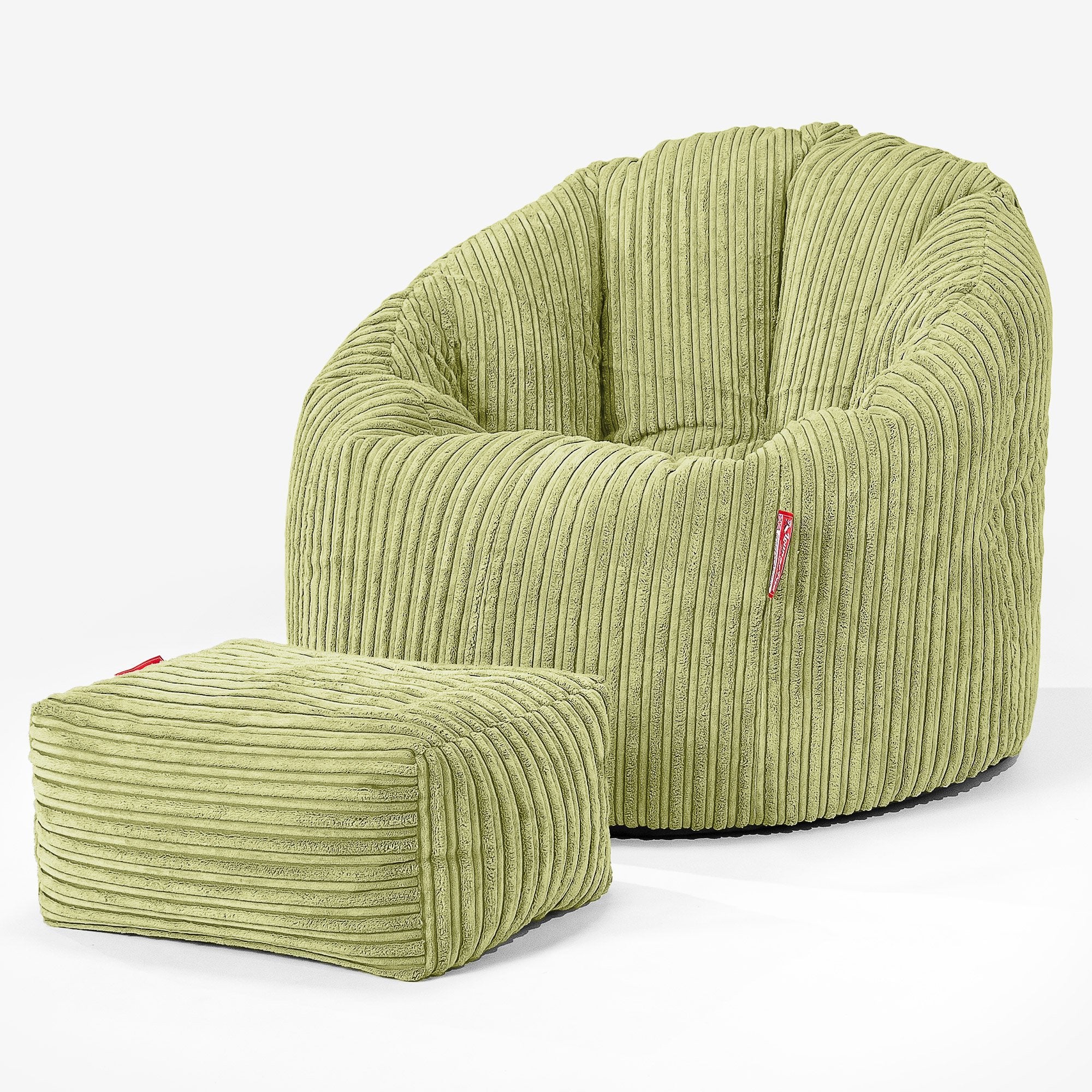 Sitzsack Kuschel Lounge Sessel - Cord Hellgrün - Image 2