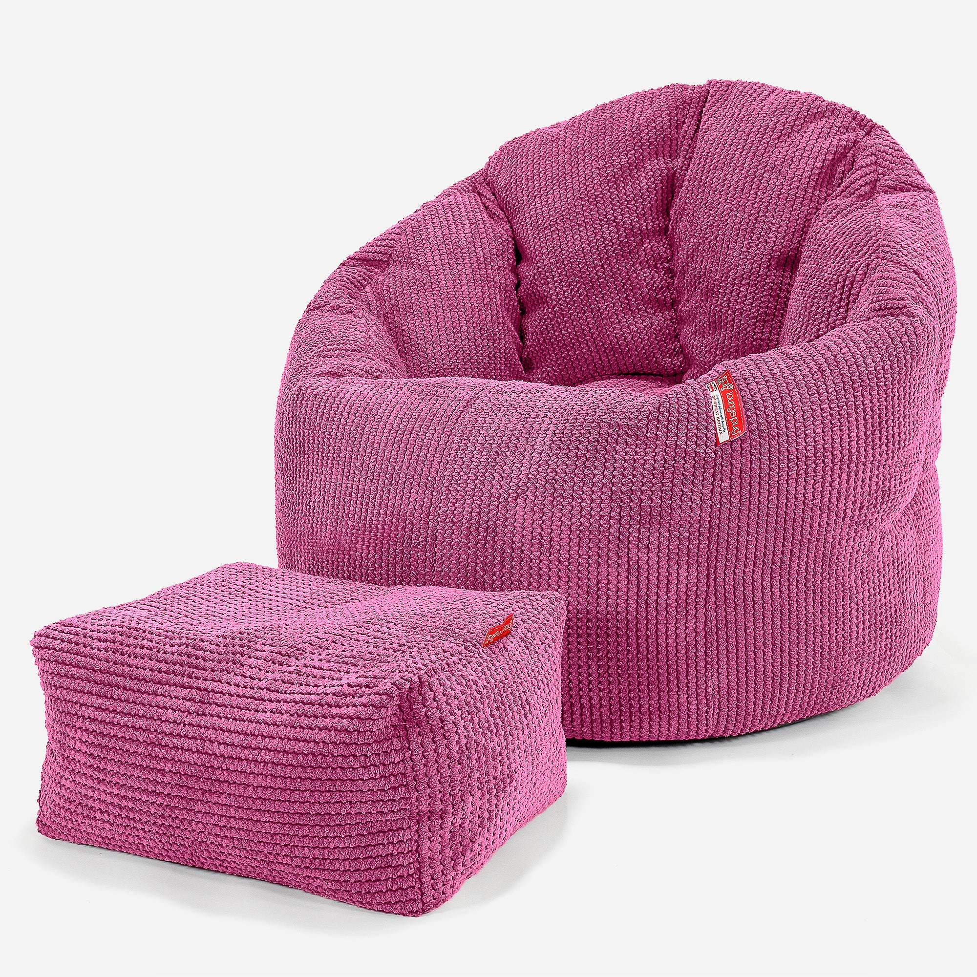 Sitzsack Kuschel Lounge Sessel - Pom-Pom Pink - Image 2