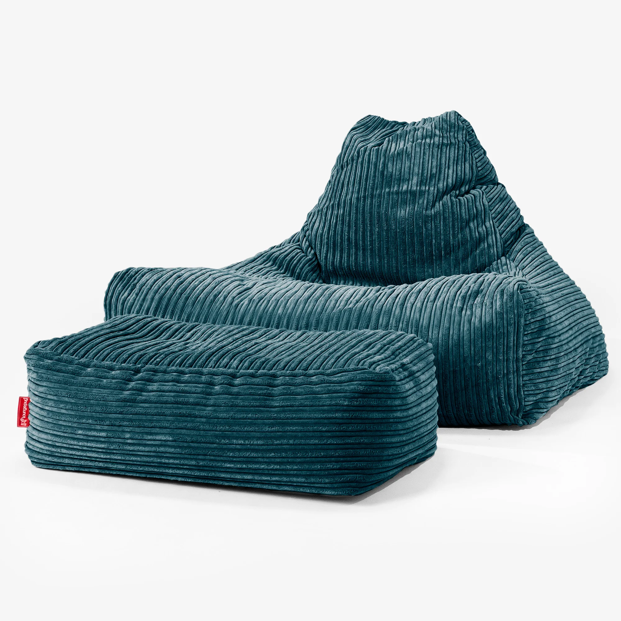 Sitzsack Lounge Sessel - Cord Blaugrün - Image 2
