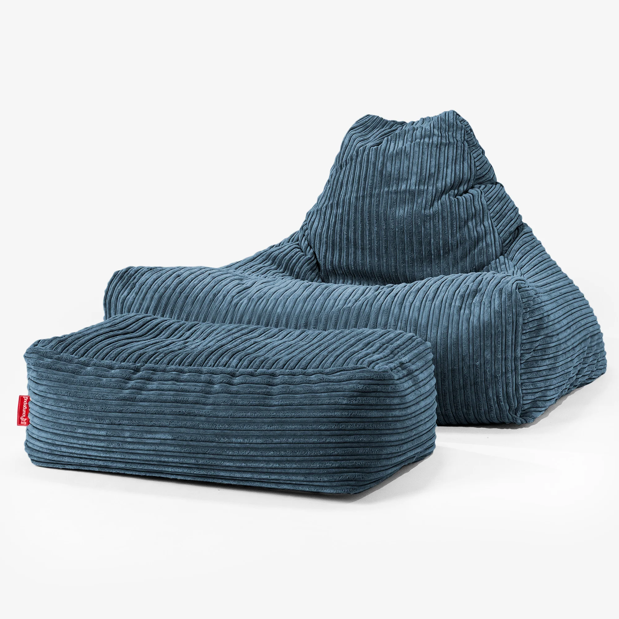 Sitzsack Lounge Sessel - Cord Marineblau - Image 2