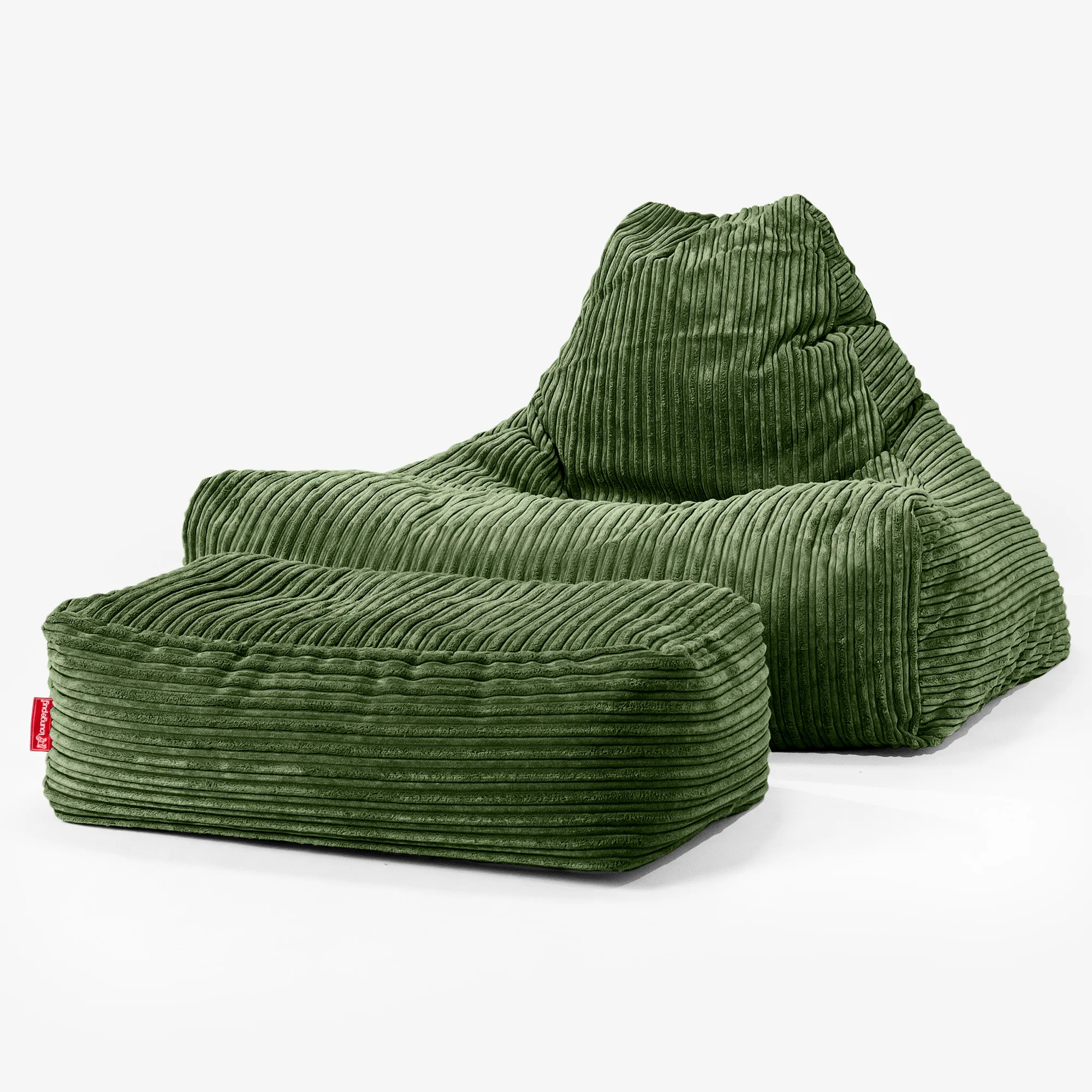 Sitzsack Lounge Sessel - Cord Nadelwaldgrün - Image 2