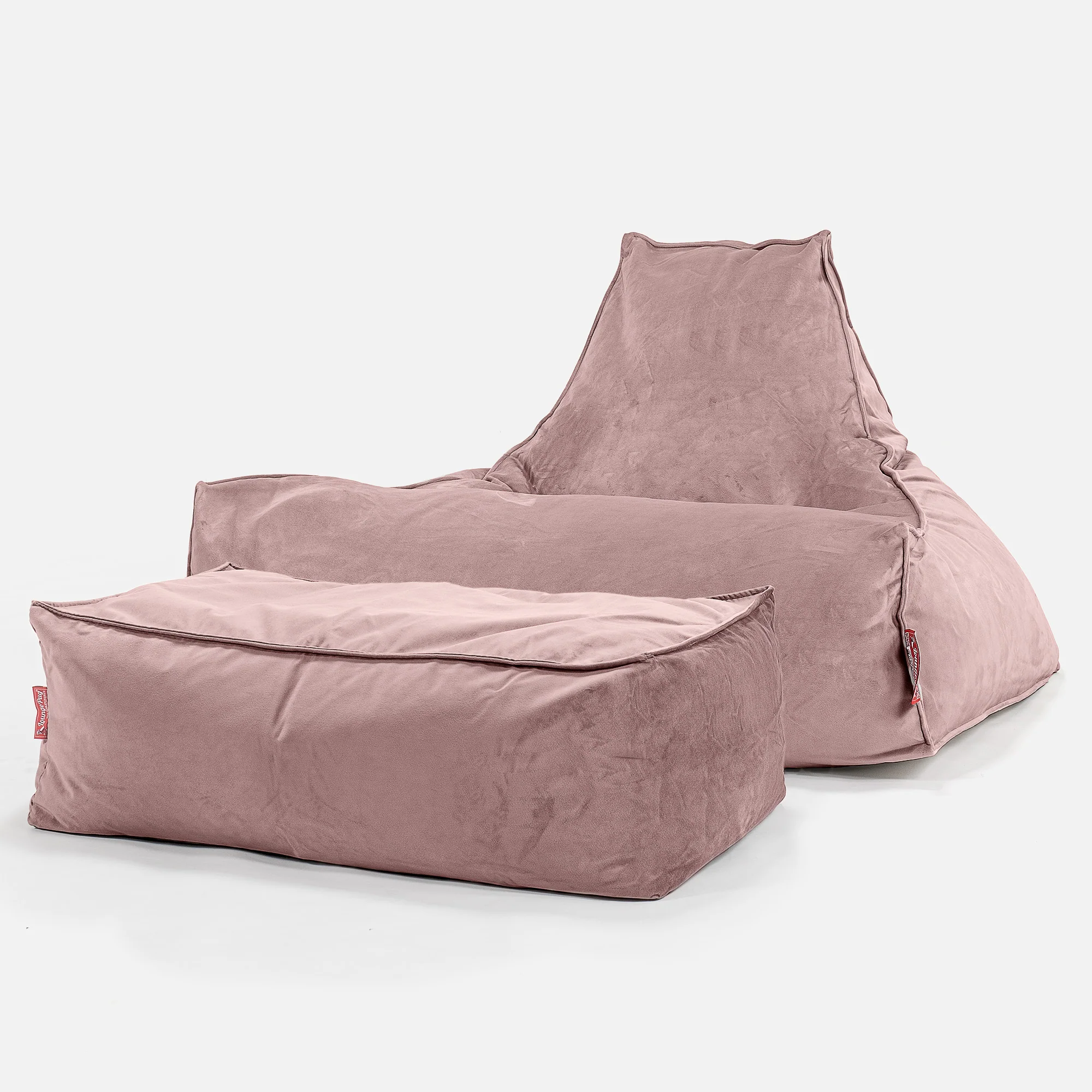 Sitzsack Lounge Sessel - Samt Pink - Image 2