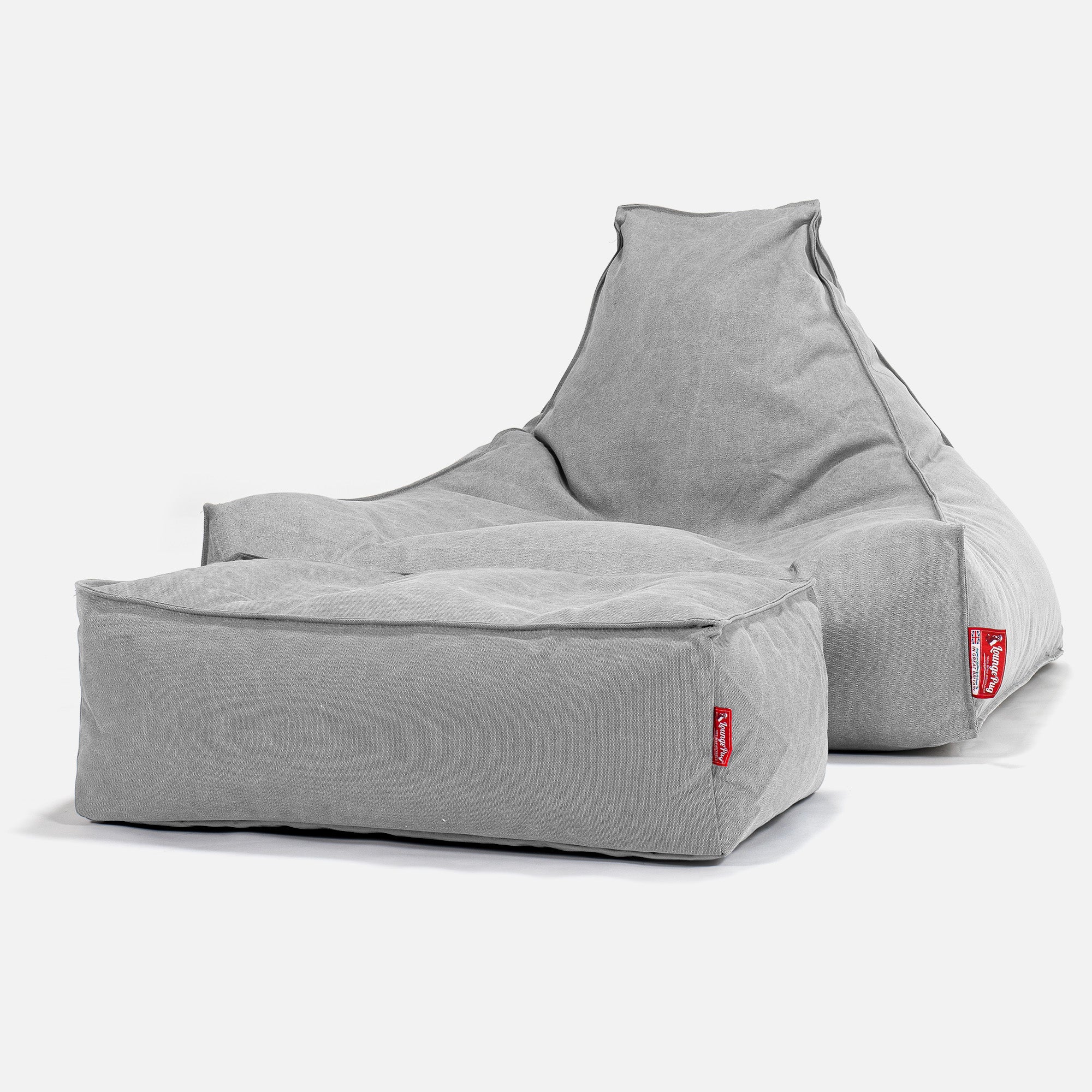 Sitzsack Lounge Sessel - Stonewashed-stoff Pewter - Image 2