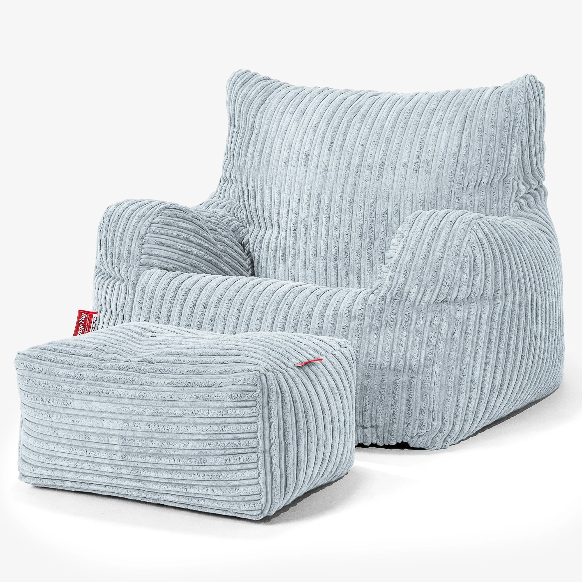 Sitzsack Sessel für Teenager 6-14 Jahre - Cord Baby Blau - Image 3
