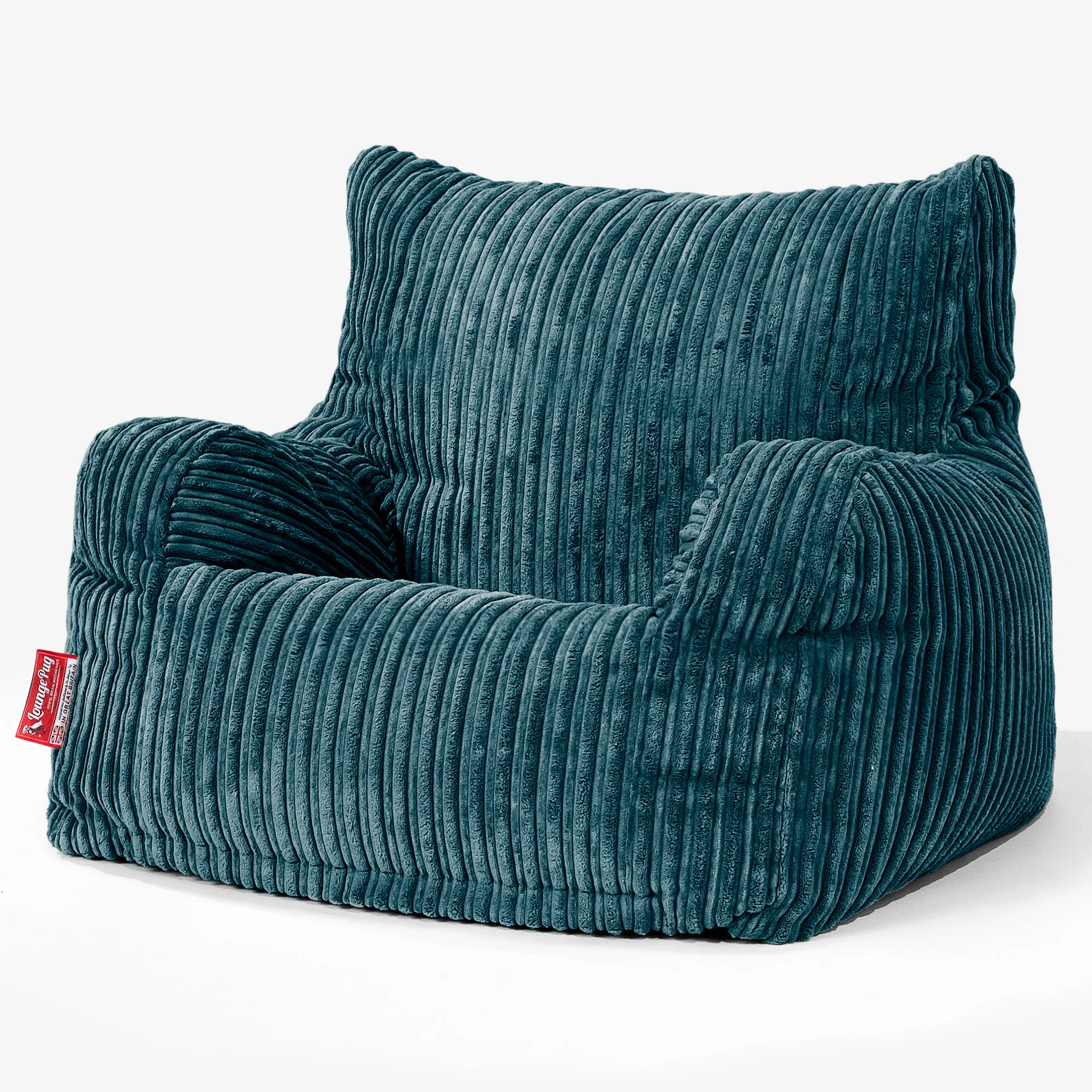 Sitzsack Sessel für Teenager 6-14 Jahre - Cord Blaugrün - Image 2