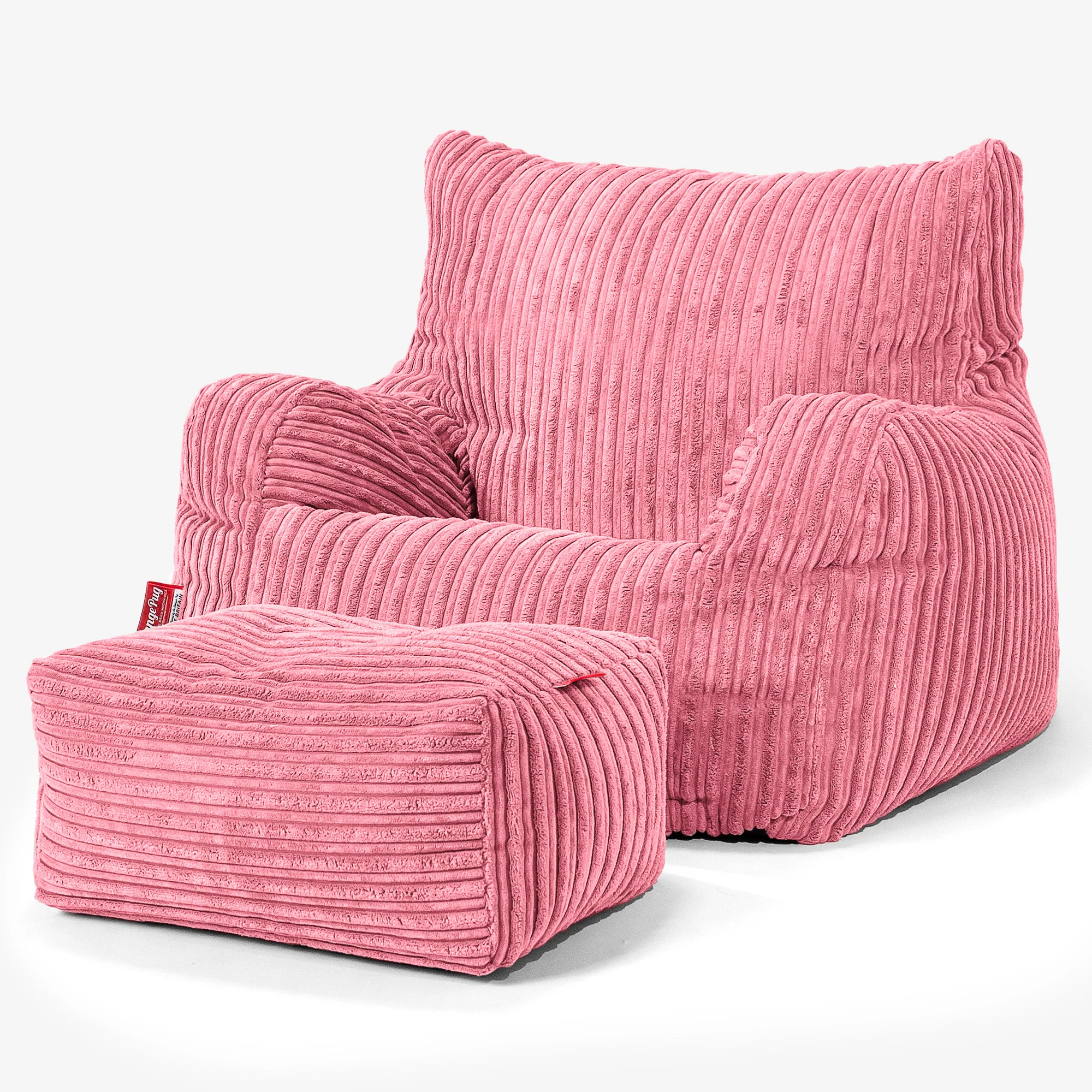 Sitzsack Sessel für Teenager 6-14 Jahre - Cord Koralle - Image 3
