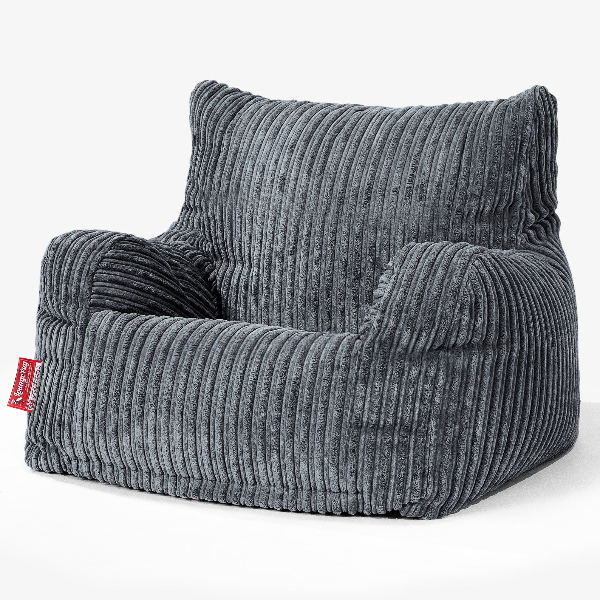 Sitzsack Sessel für Teenager 6-14 Jahre - Cord Schiefergrau - Image 2