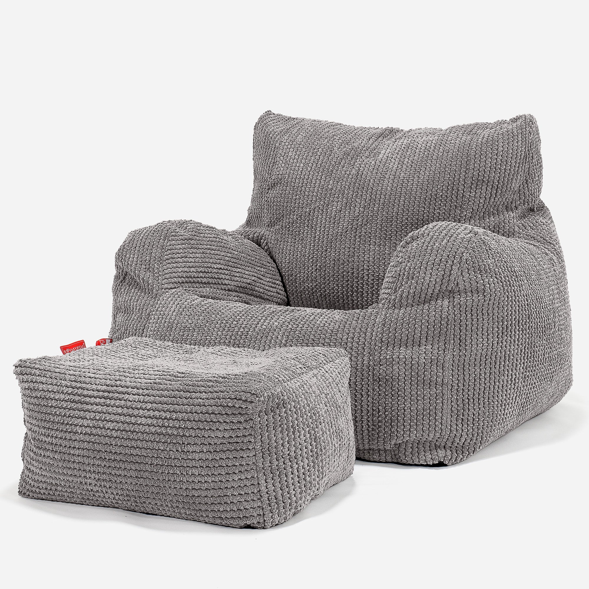 Sitzsack Sessel für Teenager 6-14 Jahre - Pom-Pom Anthrazit - Image 3