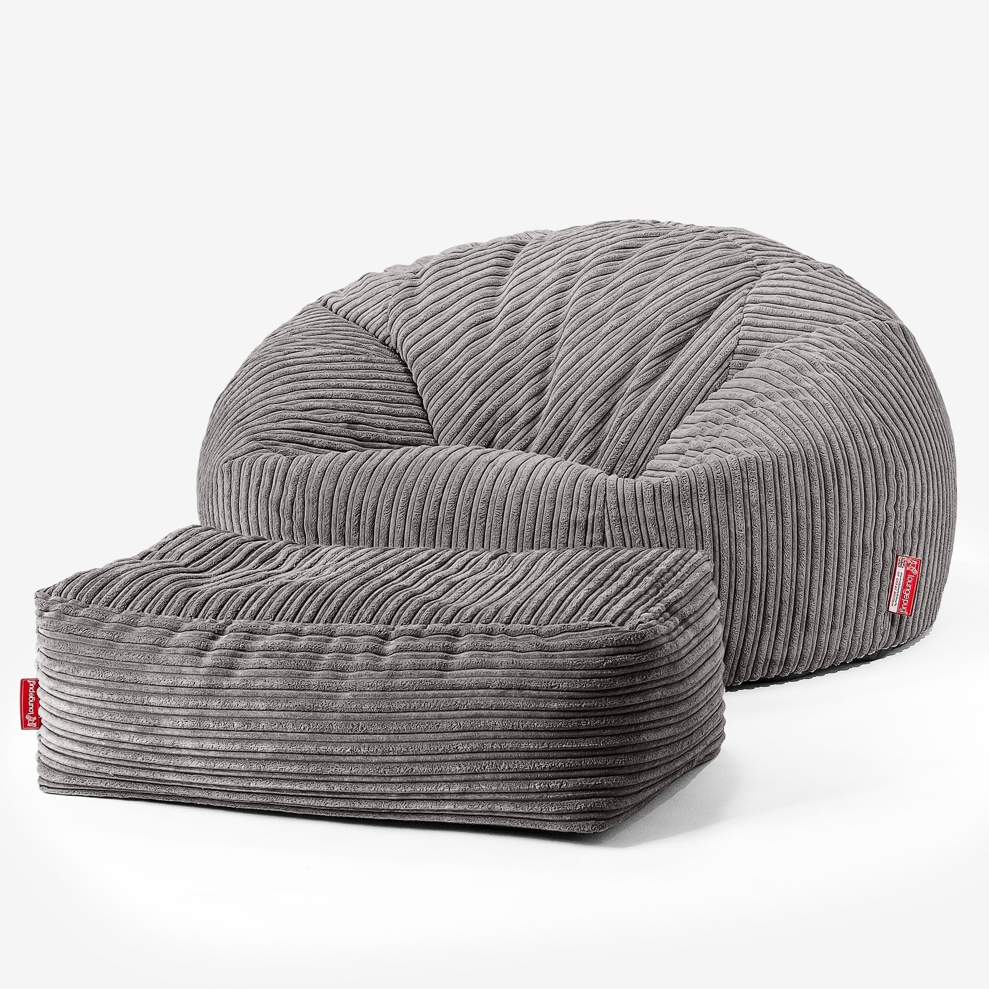 Sitzsack Sofa - Cord Graphitgrau - Image 2