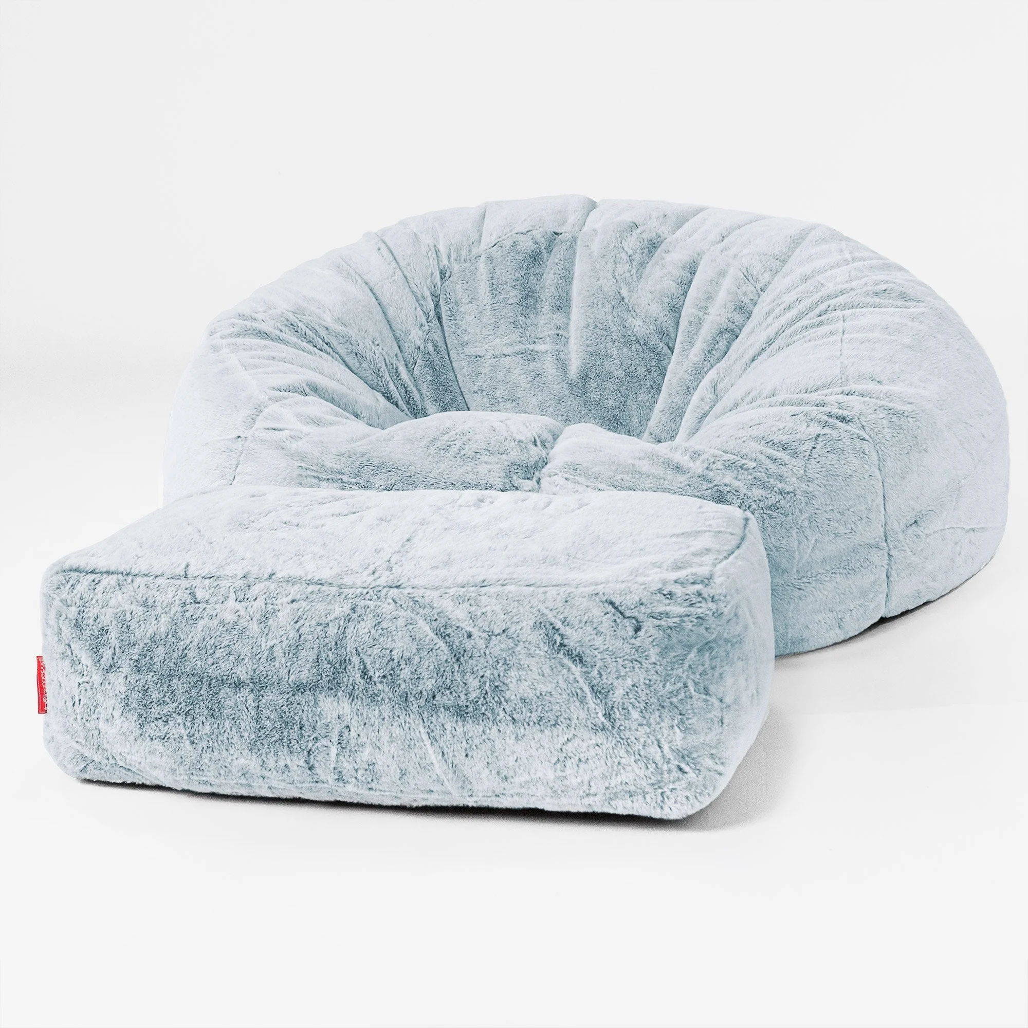 Sitzsack Sofa - Kaninchen Kunstfell Pastellblau - Image 2