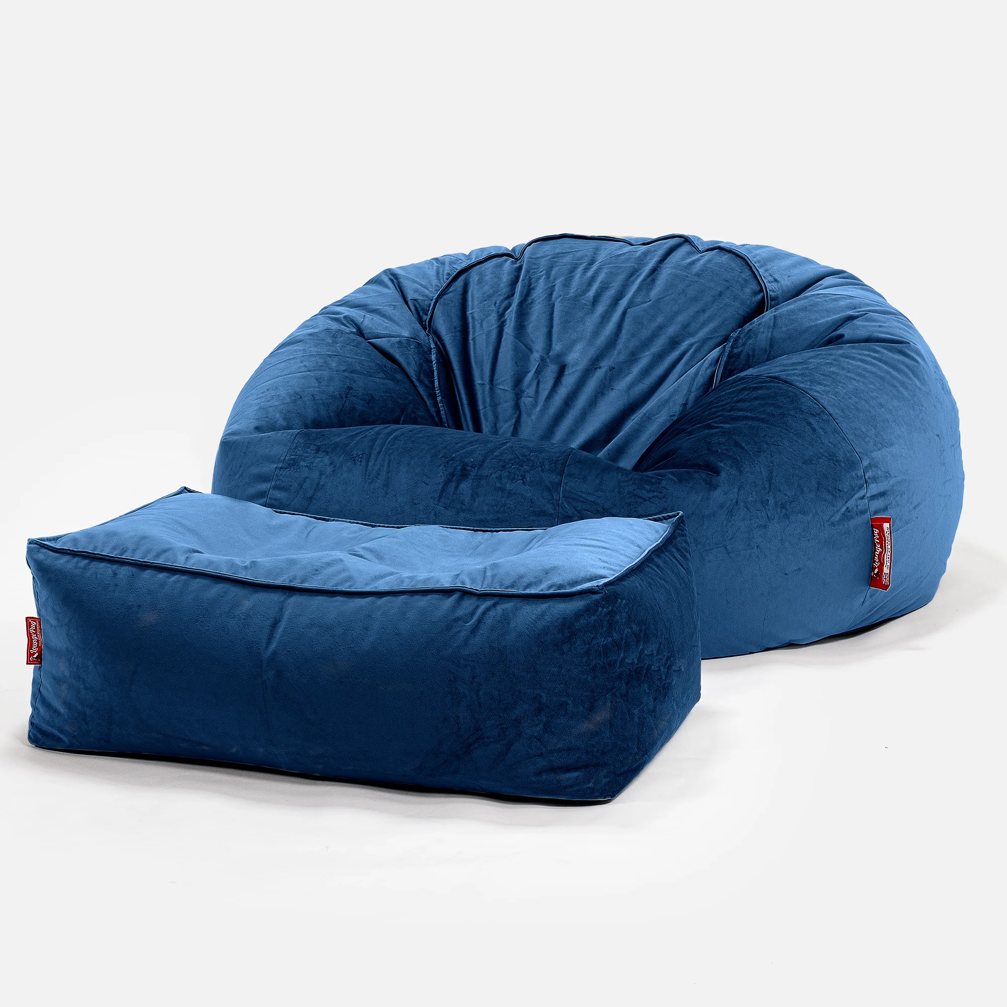 Sitzsack Sofa - Samt Marineblau - Image 2