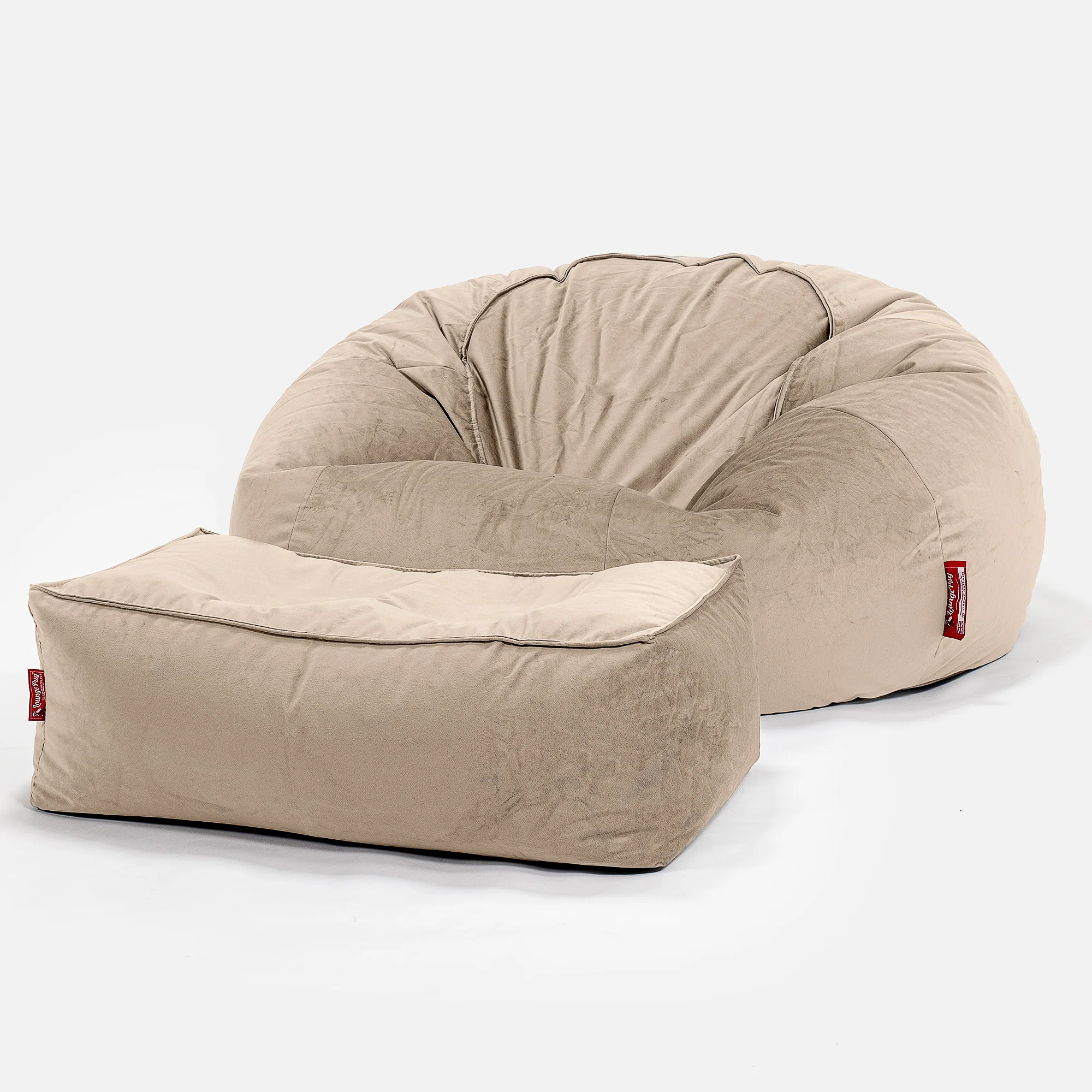 Sitzsack Sofa - Samt Nerzfarben - Image 2