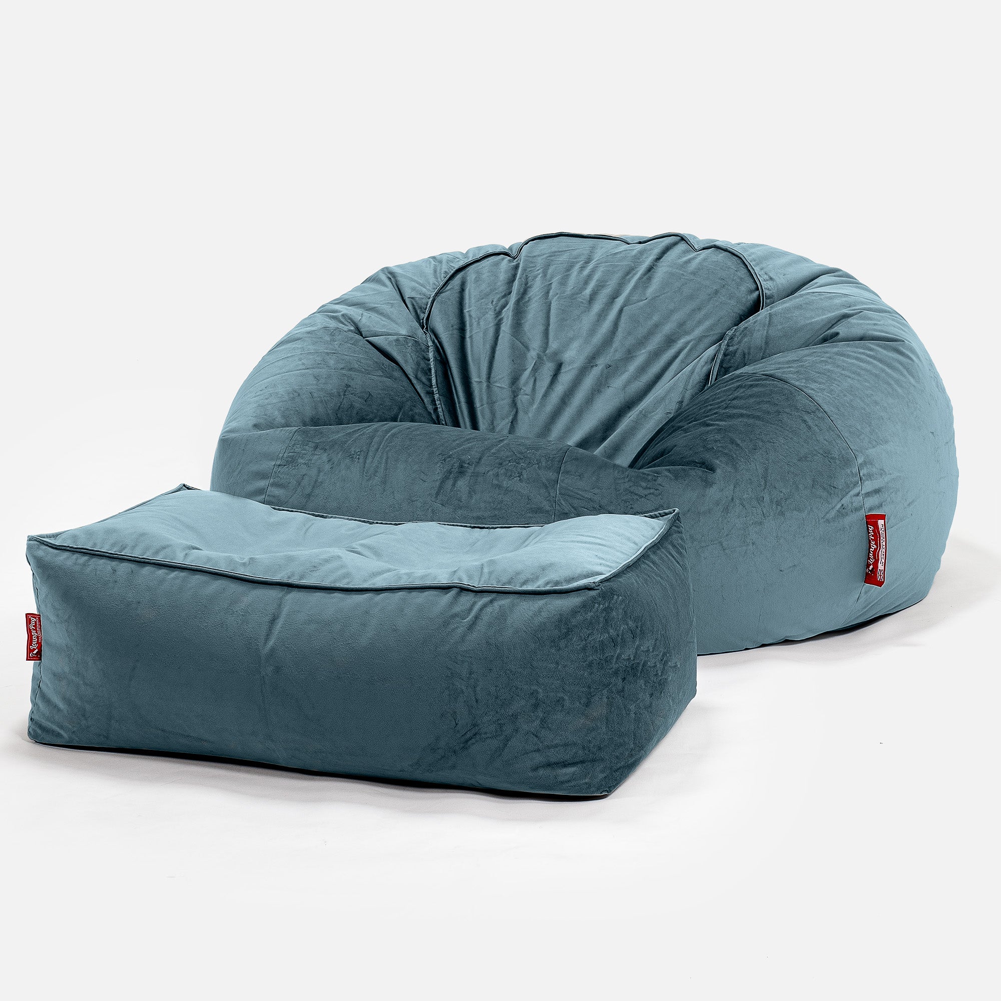 Sitzsack Sofa - Samt Türkis - Image 2