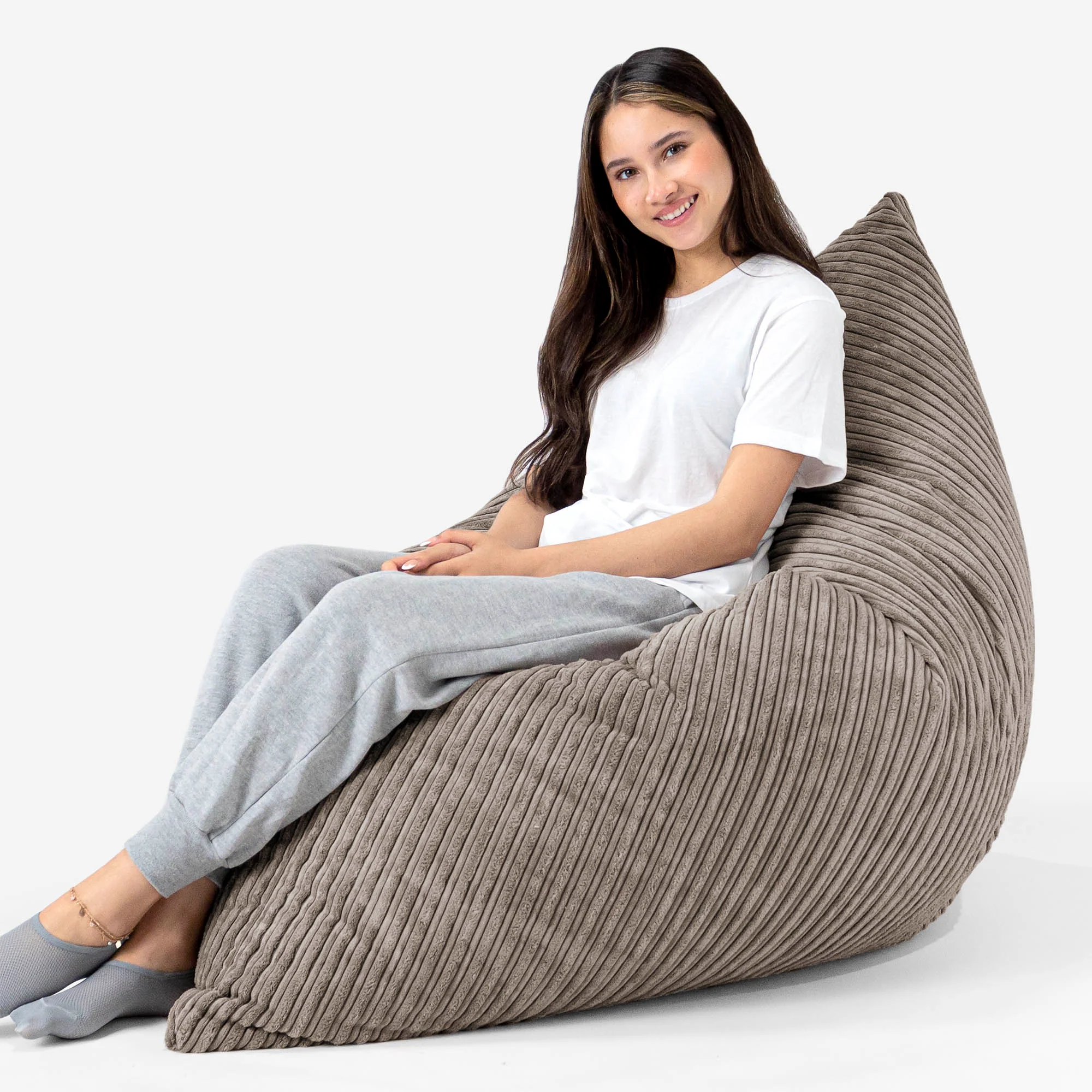 Sitzsack XXL - Cord Beigegrau - Image 3