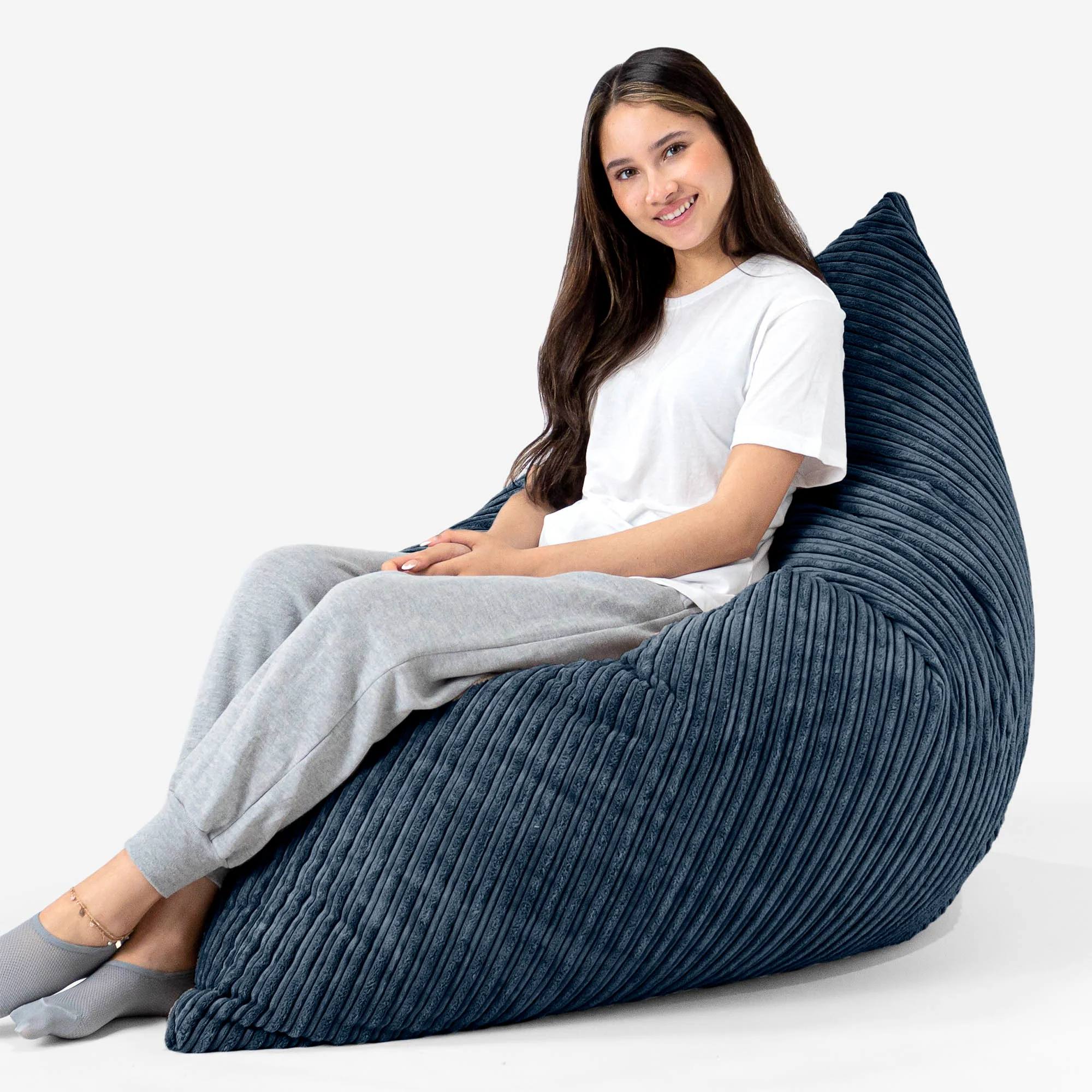 Sitzsack XXL - Cord Marineblau - Image 3