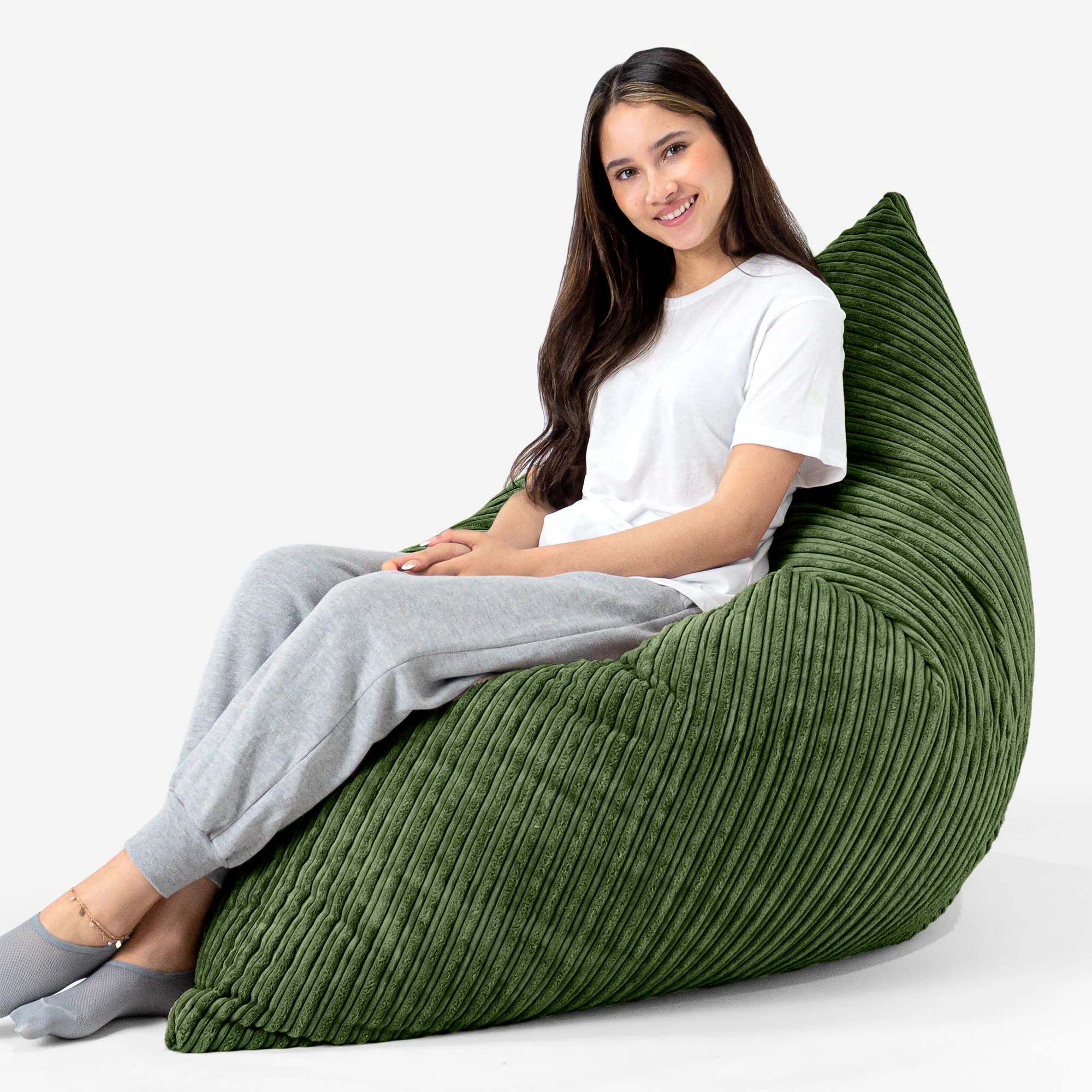 Sitzsack XXL - Cord Nadelwaldgrün - Image 3