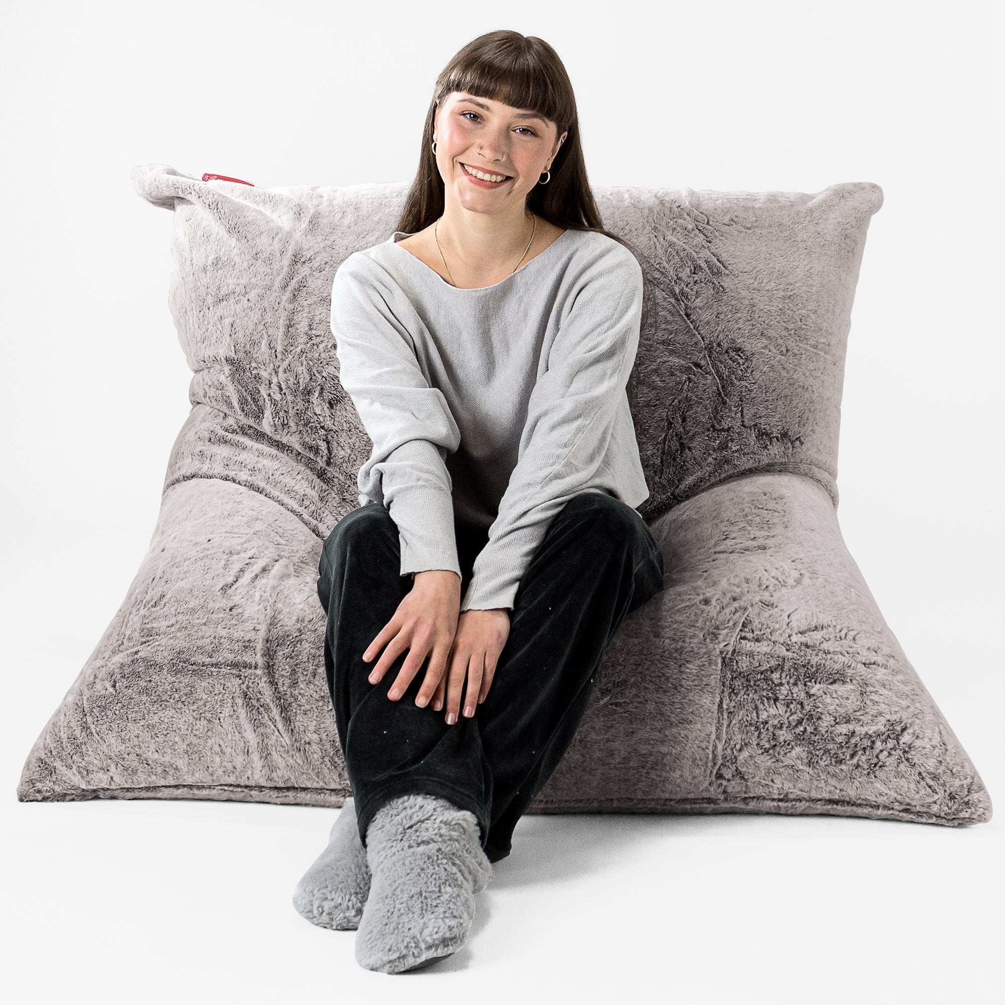 Sitzsack XXL Ersatz Bezug - Kaninchen Kunstfell - Image 4