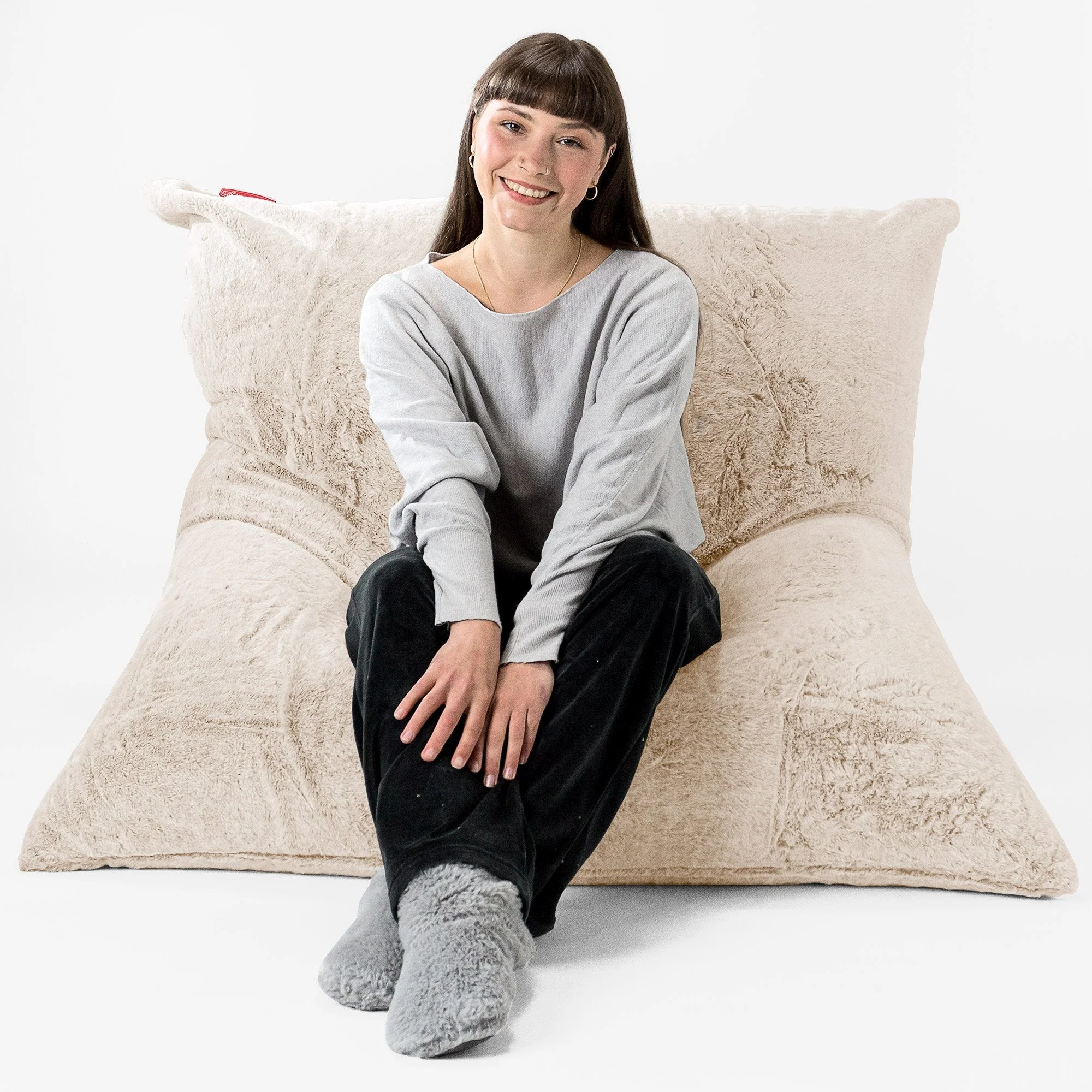Sitzsack XXL Ersatz Bezug - Kaninchen Kunstfell - Image 5
